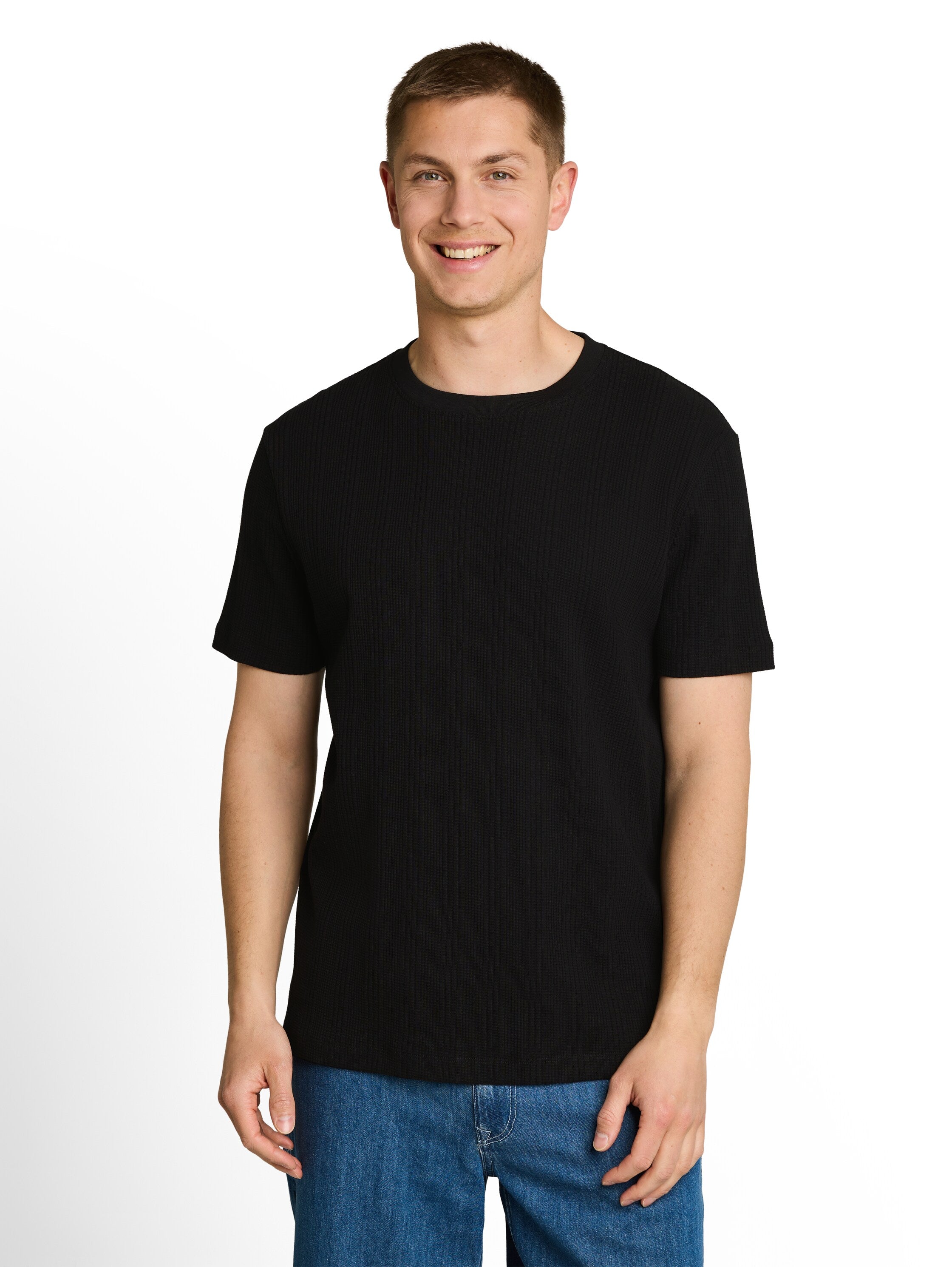 Tom Tailor denim Herren T-Shirts kurz Black