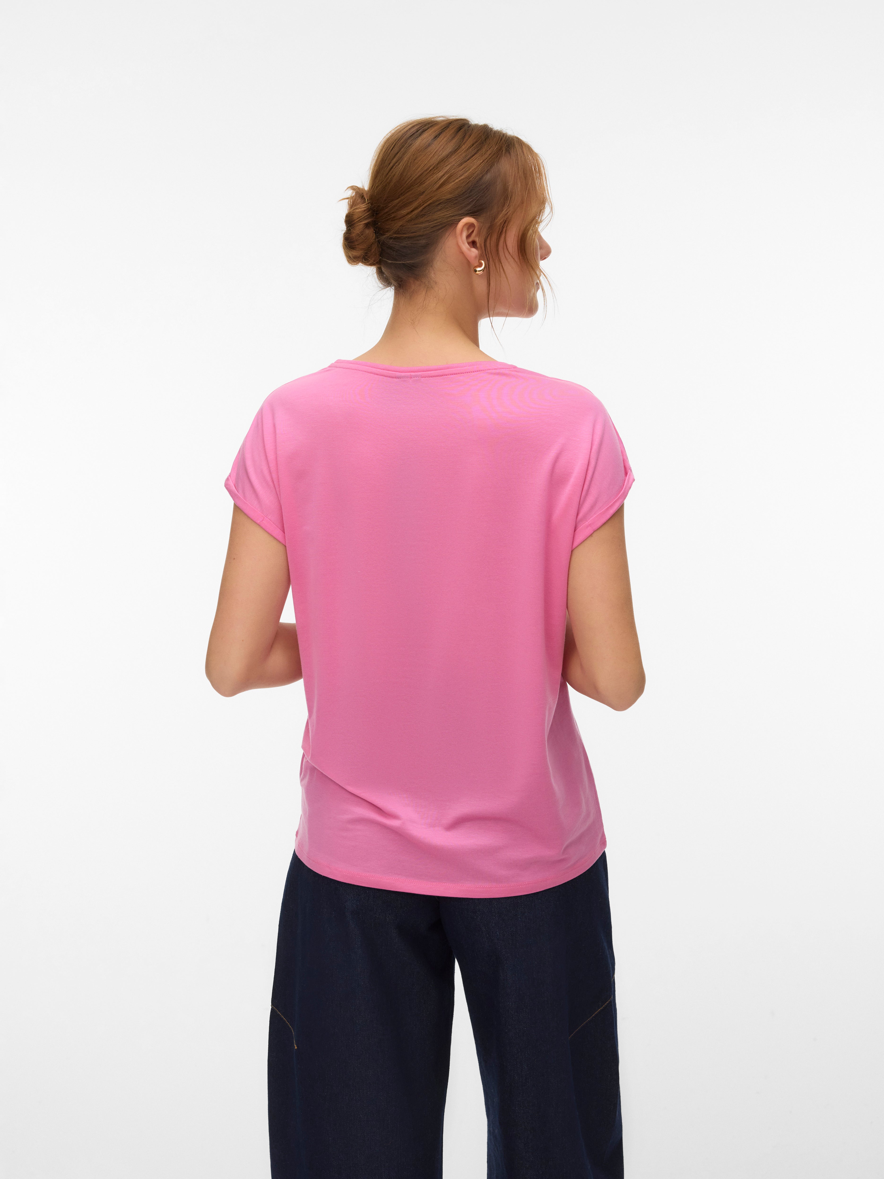 Vero Moda Damen T-Shirts Pink Cosmos