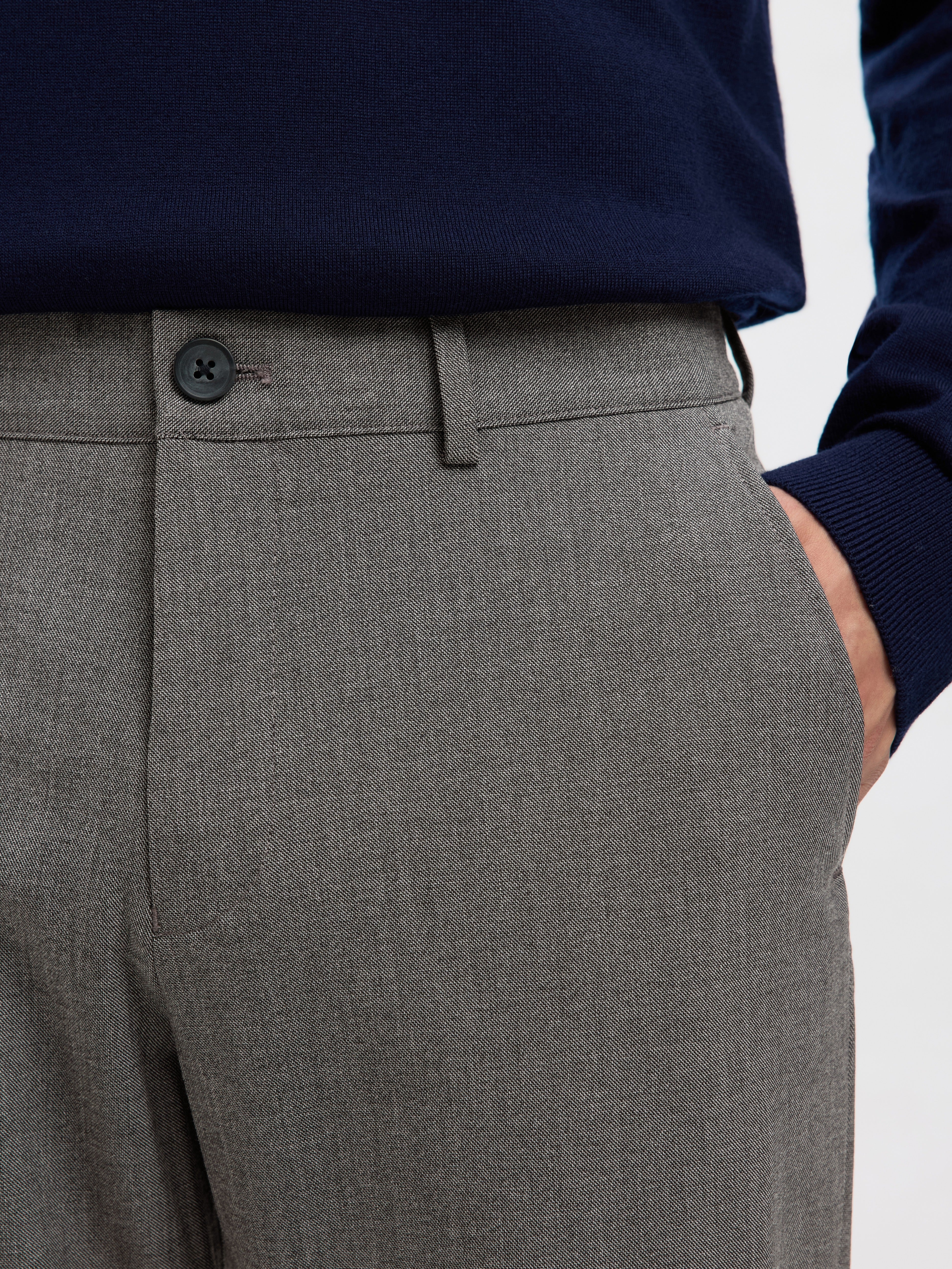 Selected homme Herren Hosen Grey Mel