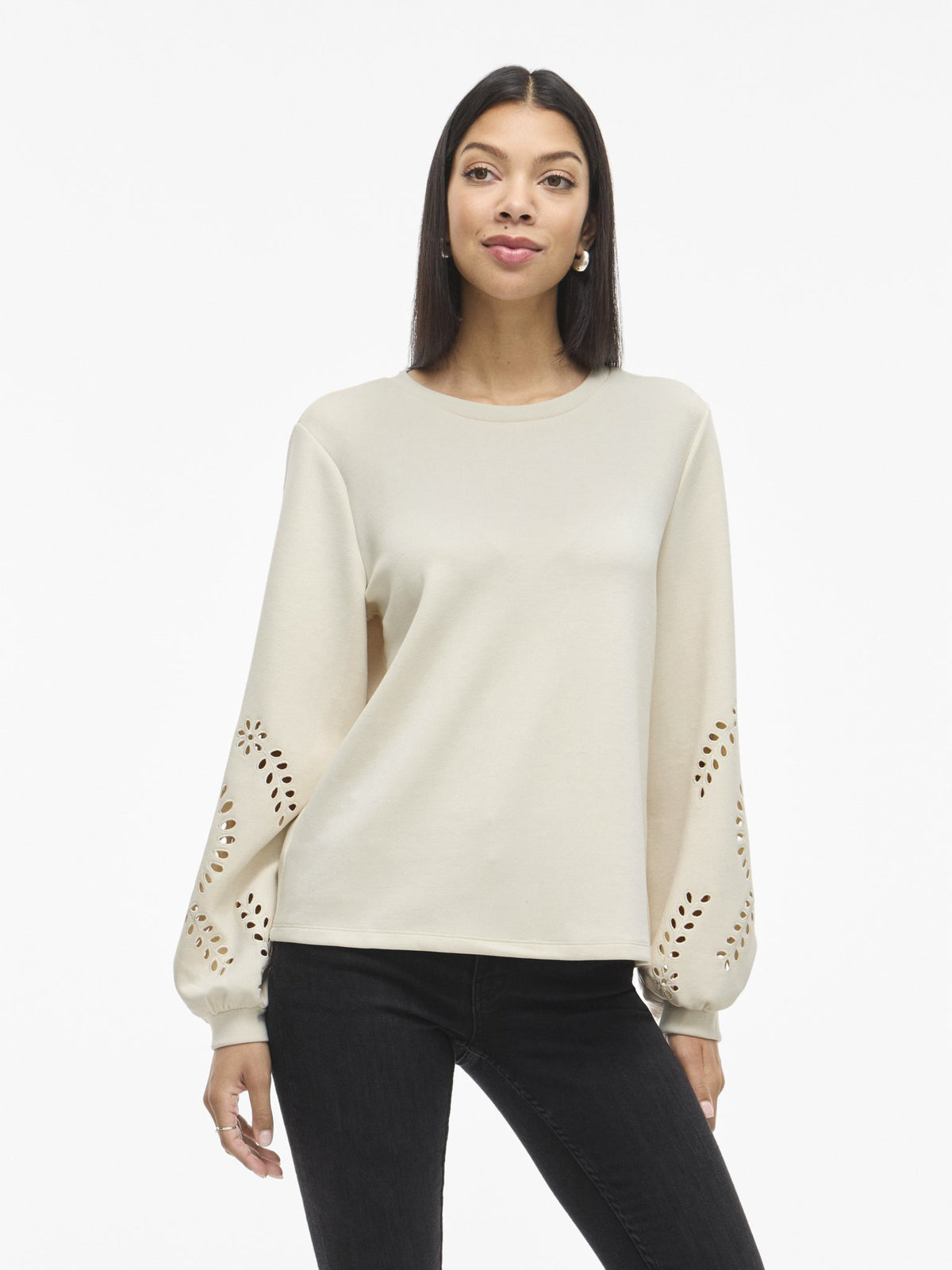 Vila Damen Sweatshirts Birch
