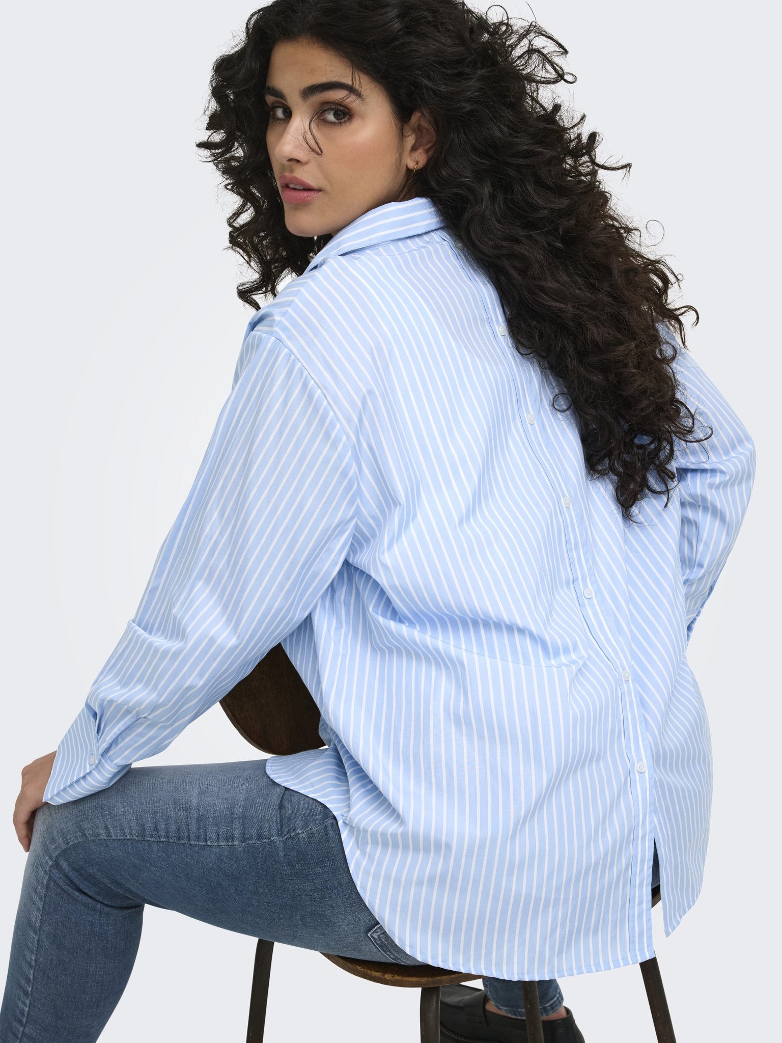 Only Caramkoma Damen Blusen Soft Chambray/B