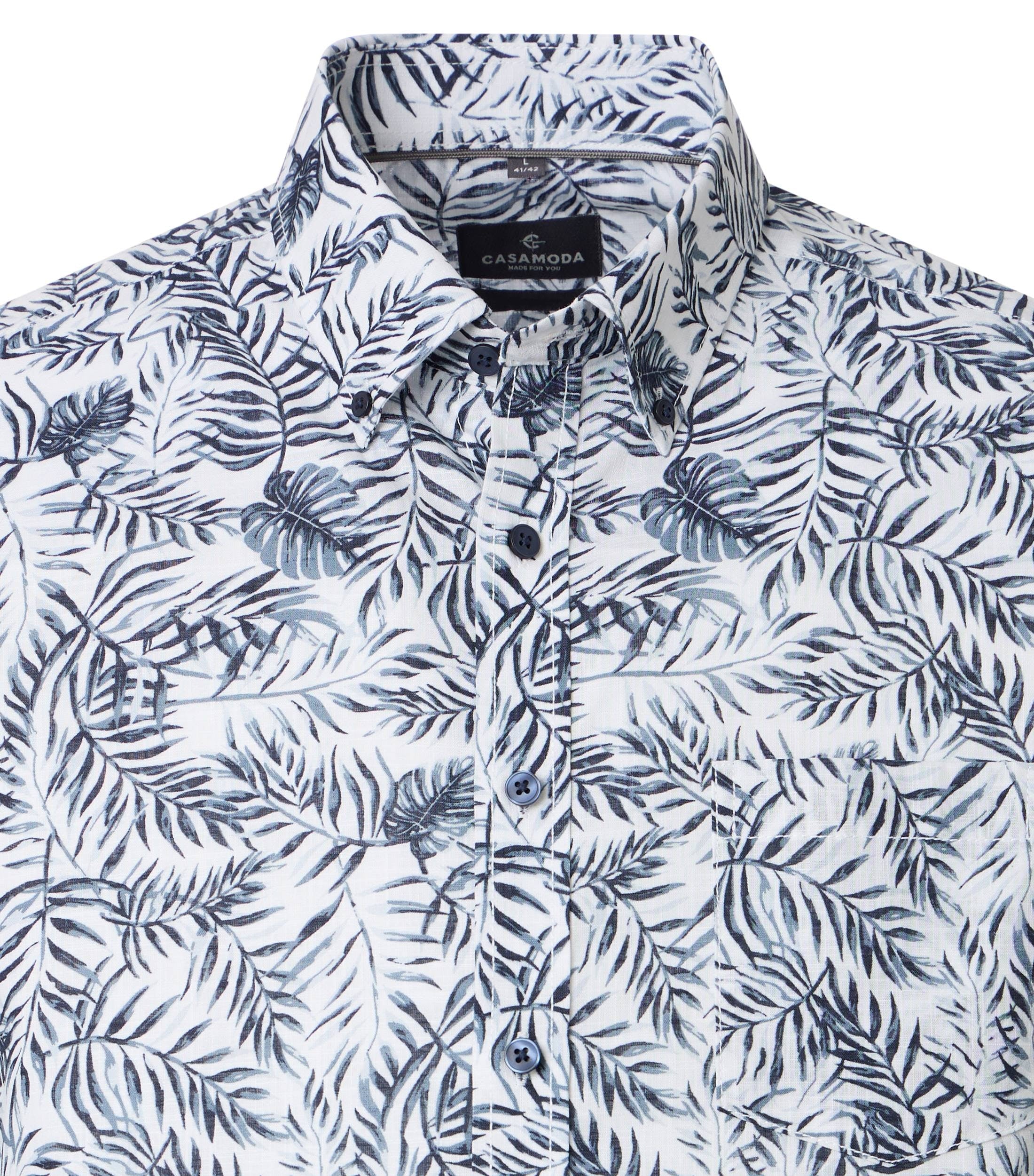 Casa Moda Herren Hemden kurz  Blau