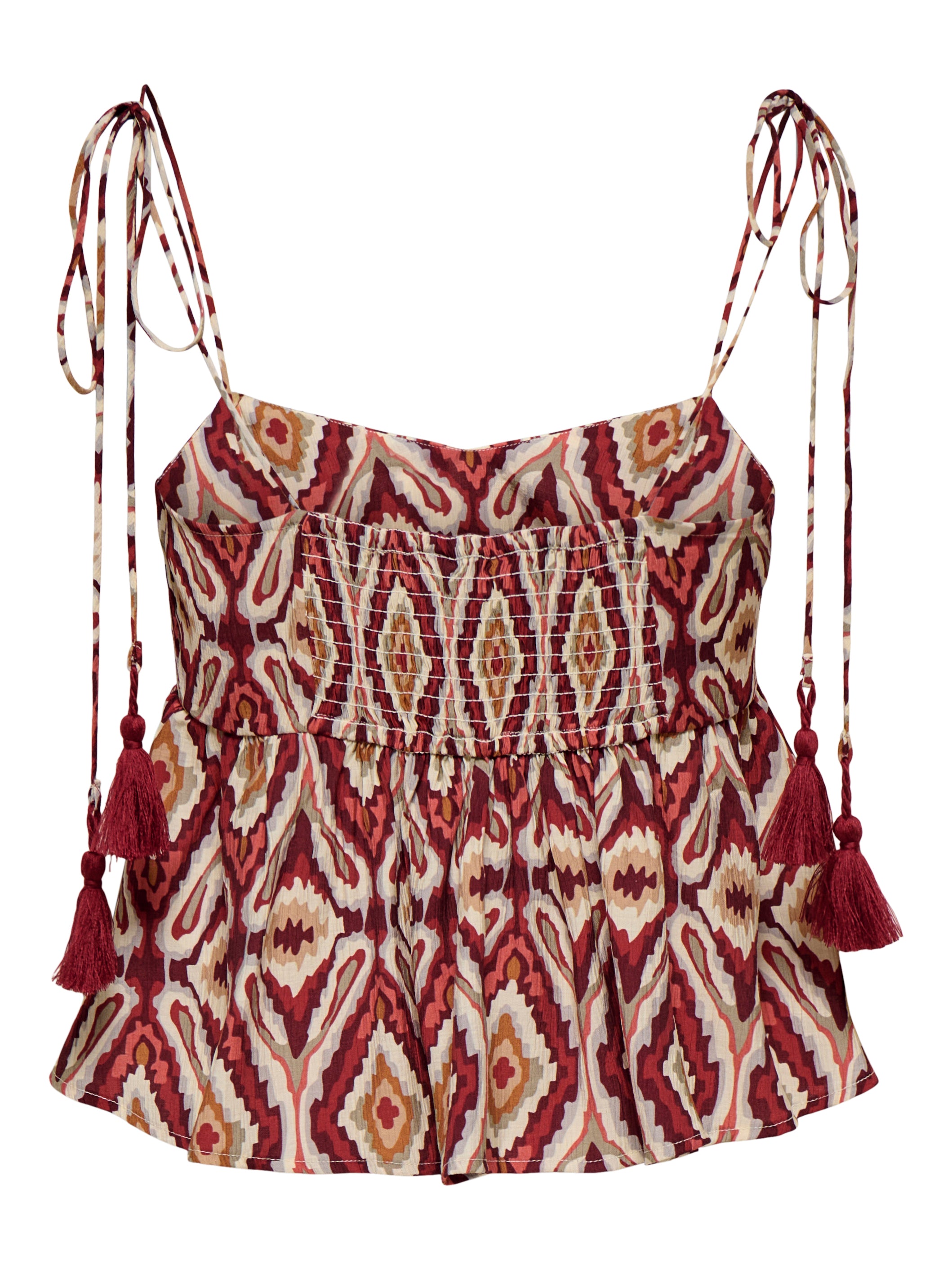 Only Damen Tops Brick Red/Abstr