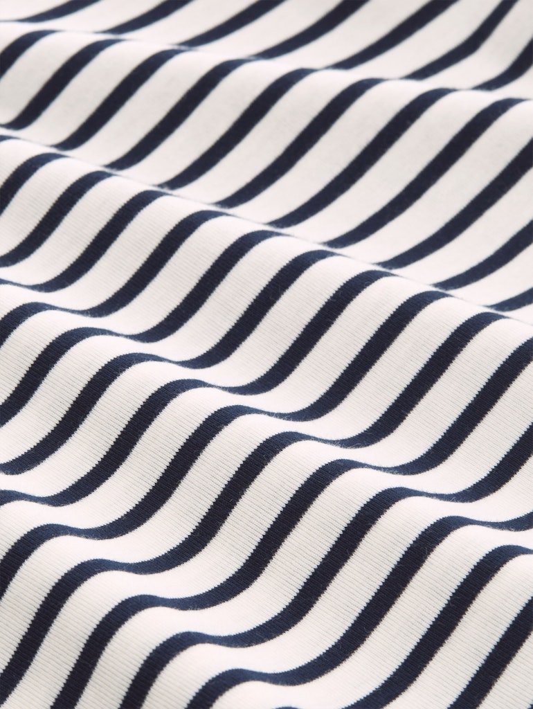 Tom Tailor Damen Tops Offwhite Navy B
