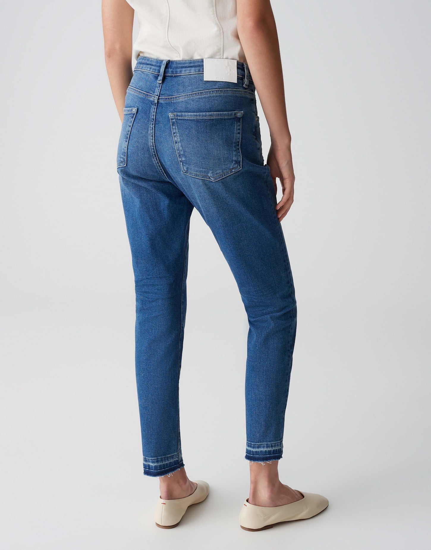 Opus Damen Jeans Mid Feelgood Bl