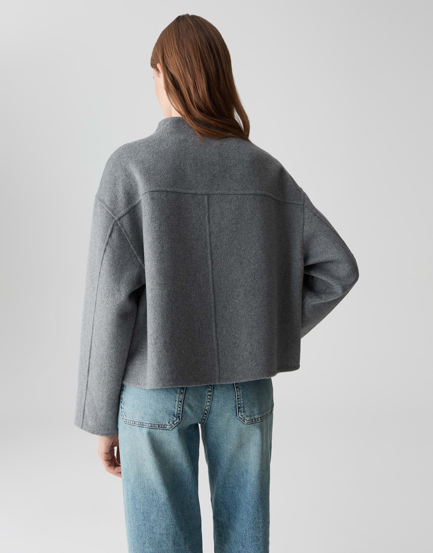 Opus Damen Jacken Easy Grey