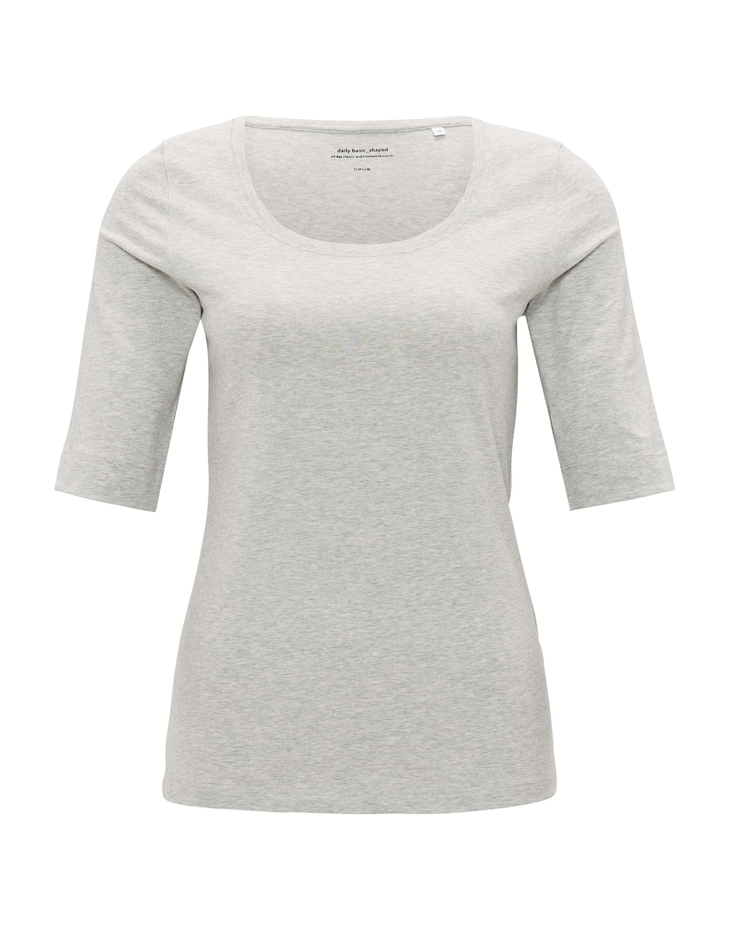 Opus Damen T-Shirts Hazy Fog Melang
