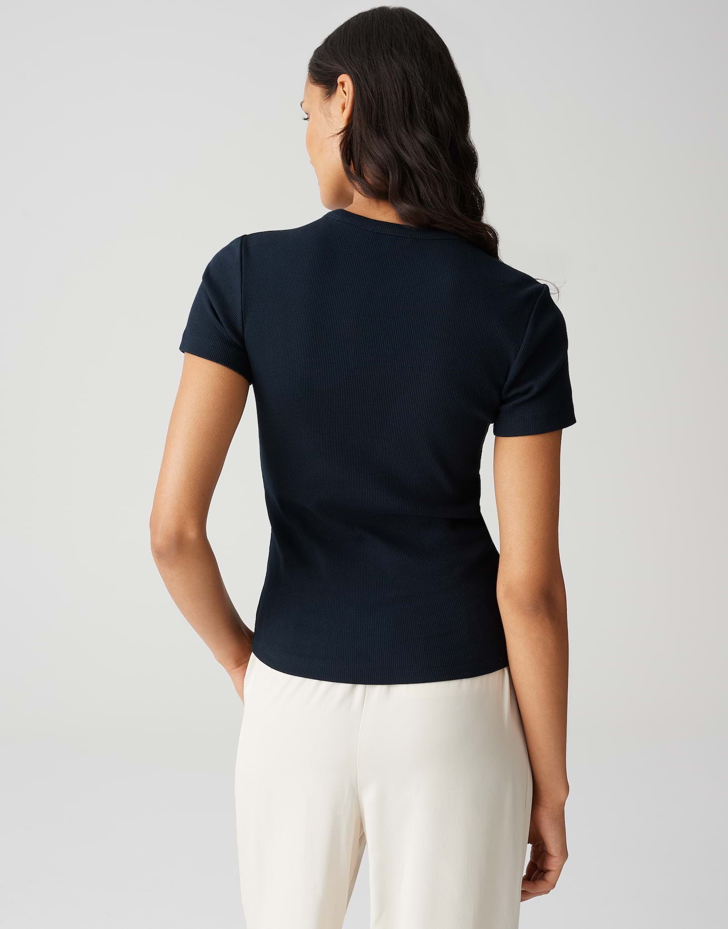 Opus Damen T-Shirts Coal Blue