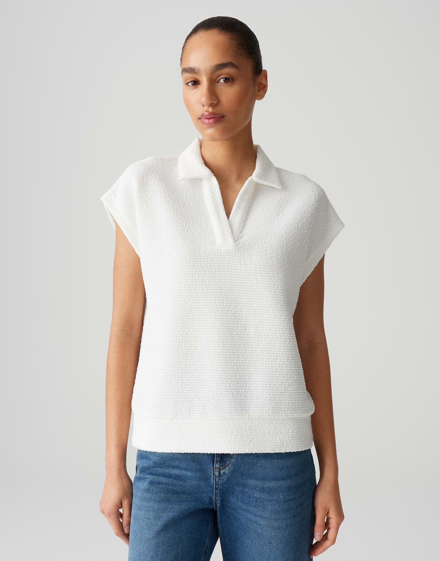 Opus Damen Sweatshirts Milk