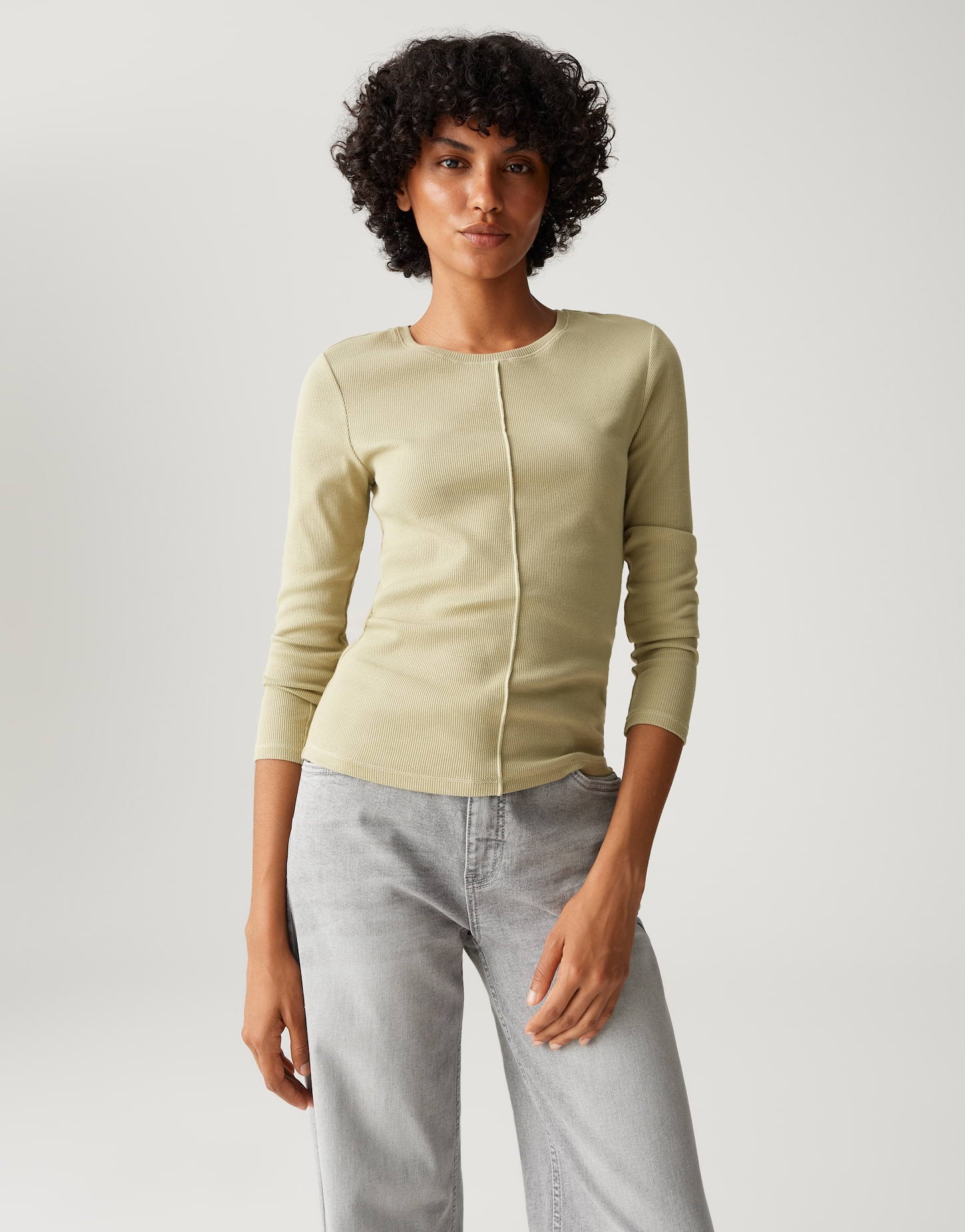 Opus Damen T-Shirts Soft Matcha