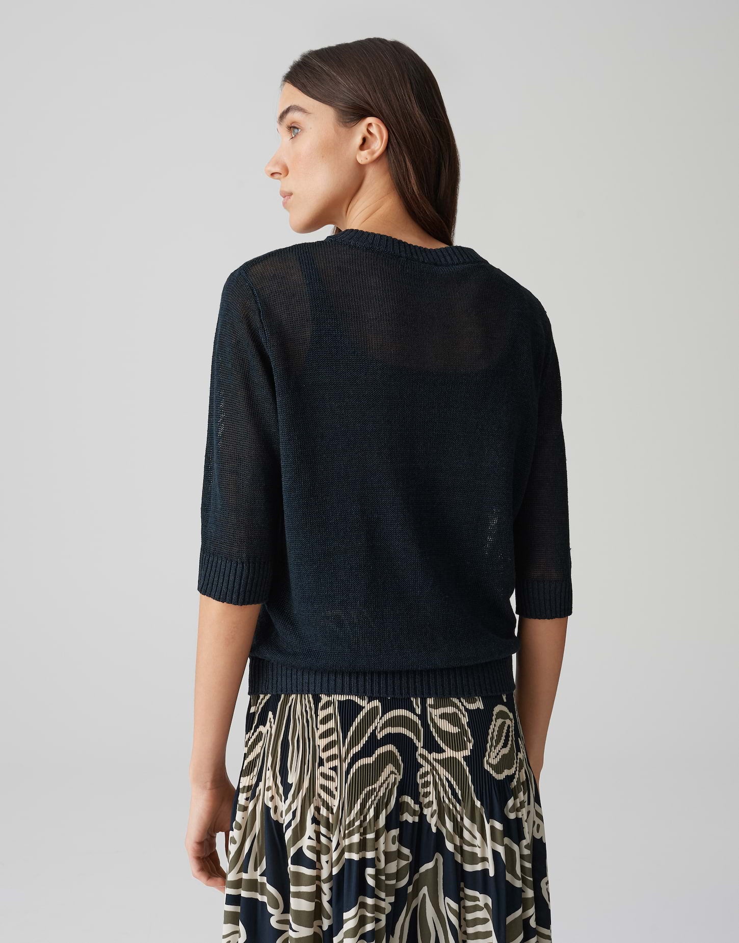 Opus Damen Pullover Coal Blue