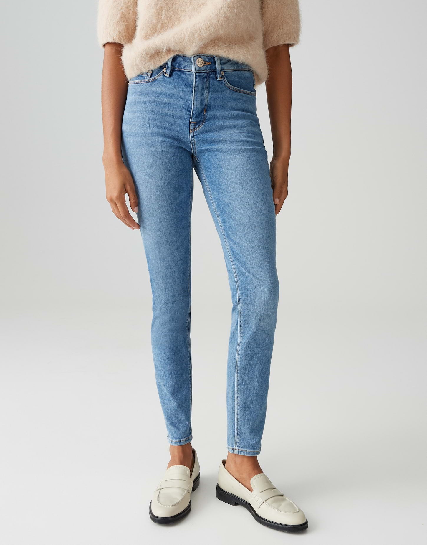 Opus Damen Jeans Ocean Blue Wash