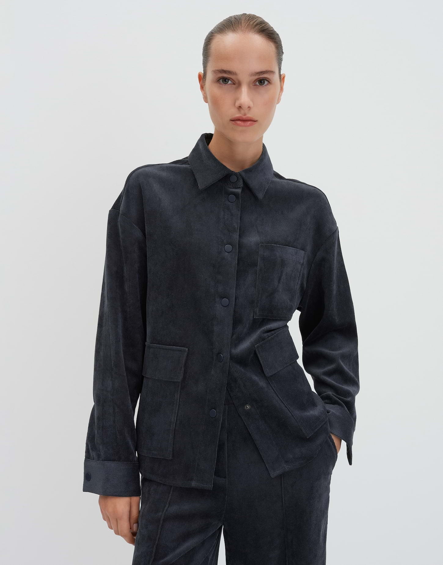 Someday Damen Blusen Steel Blue