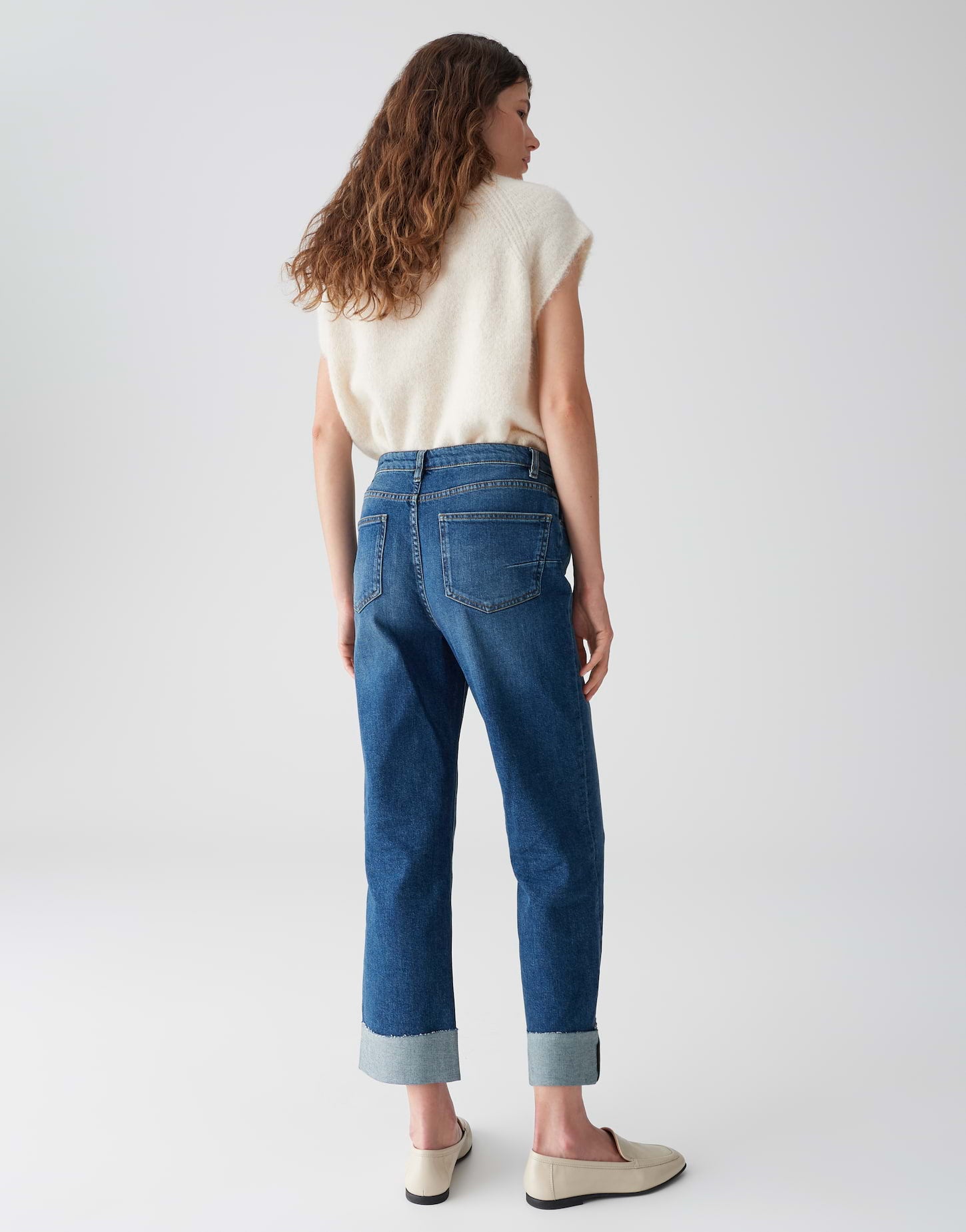 Opus Damen Jeans Mid Stone Blue