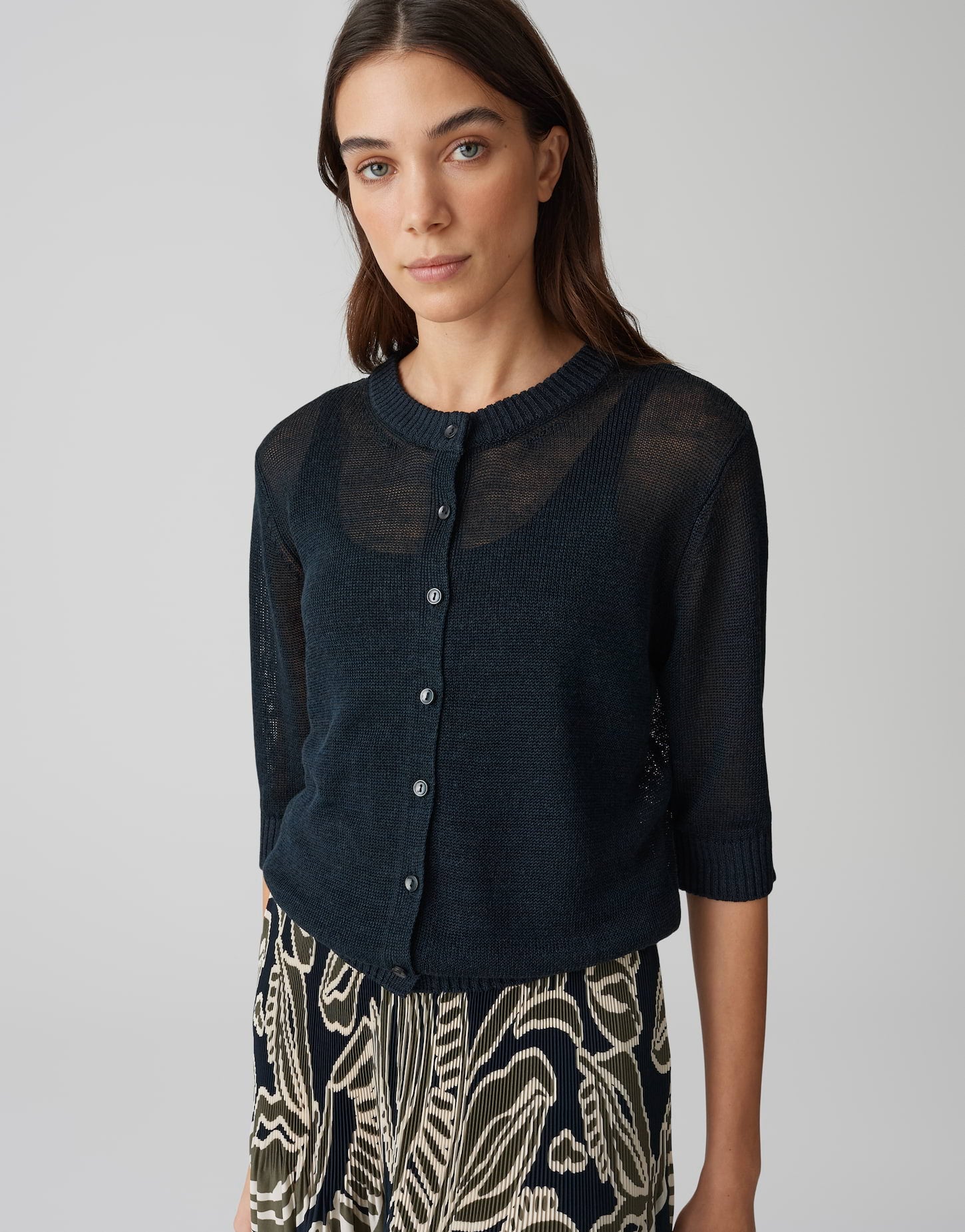 Opus Damen Pullover Coal Blue