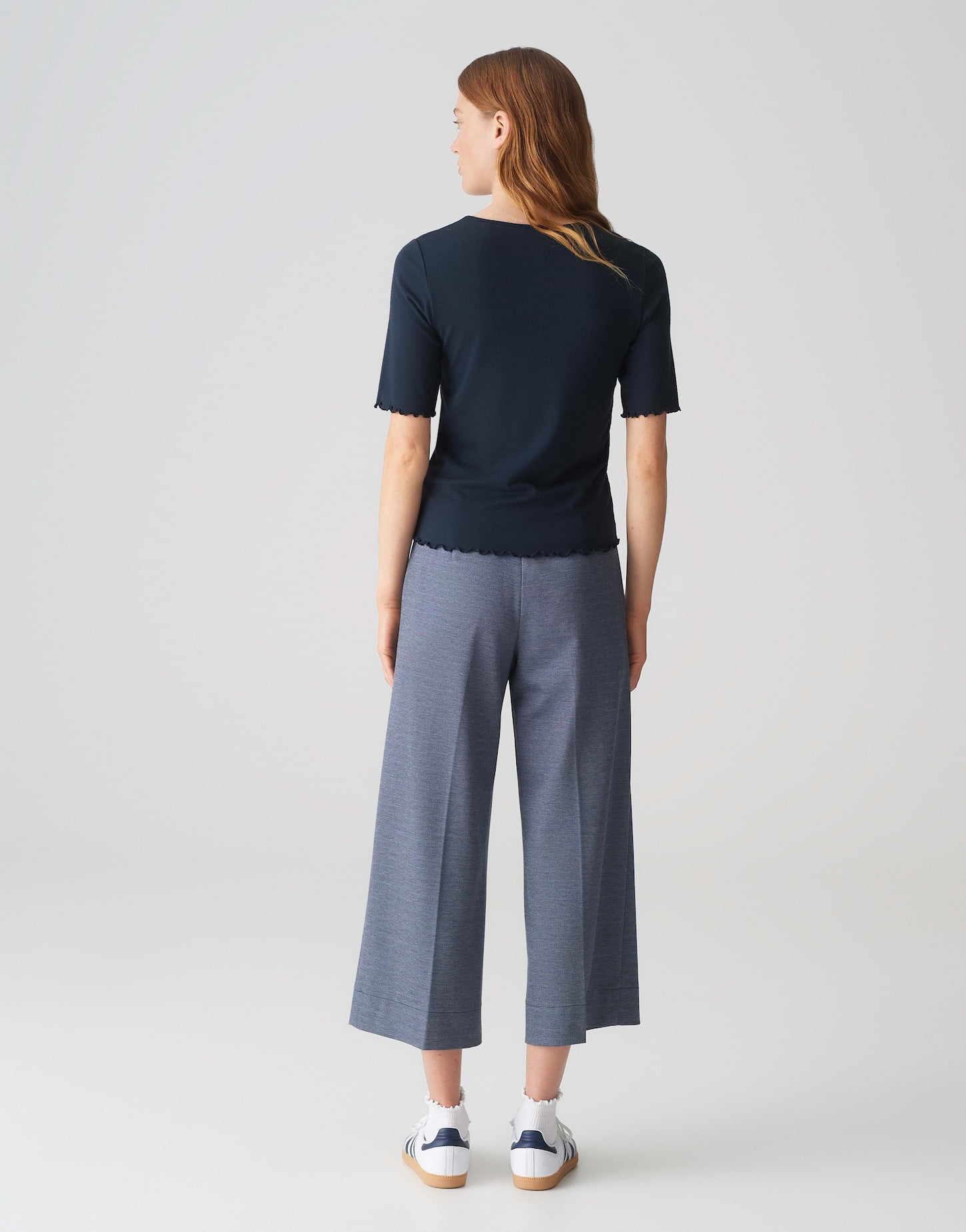 Opus Damen T-Shirts Coal Blue