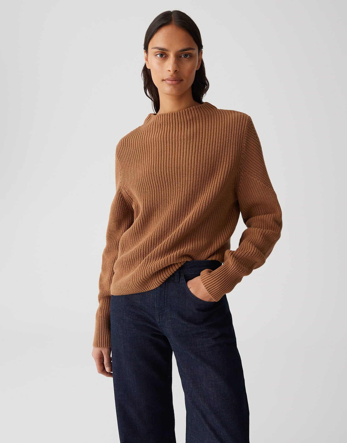 Opus Damen Pullover Golden Oak