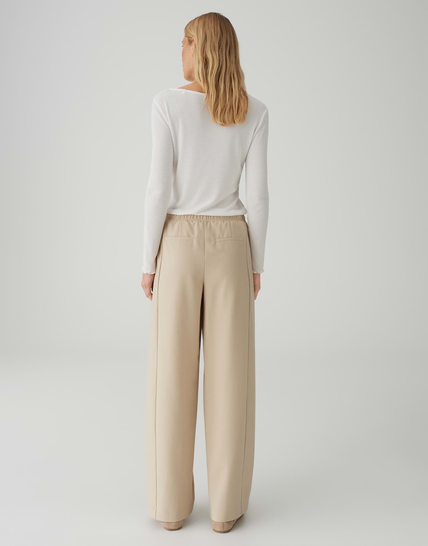 Opus Damen Hosen Soft Oat