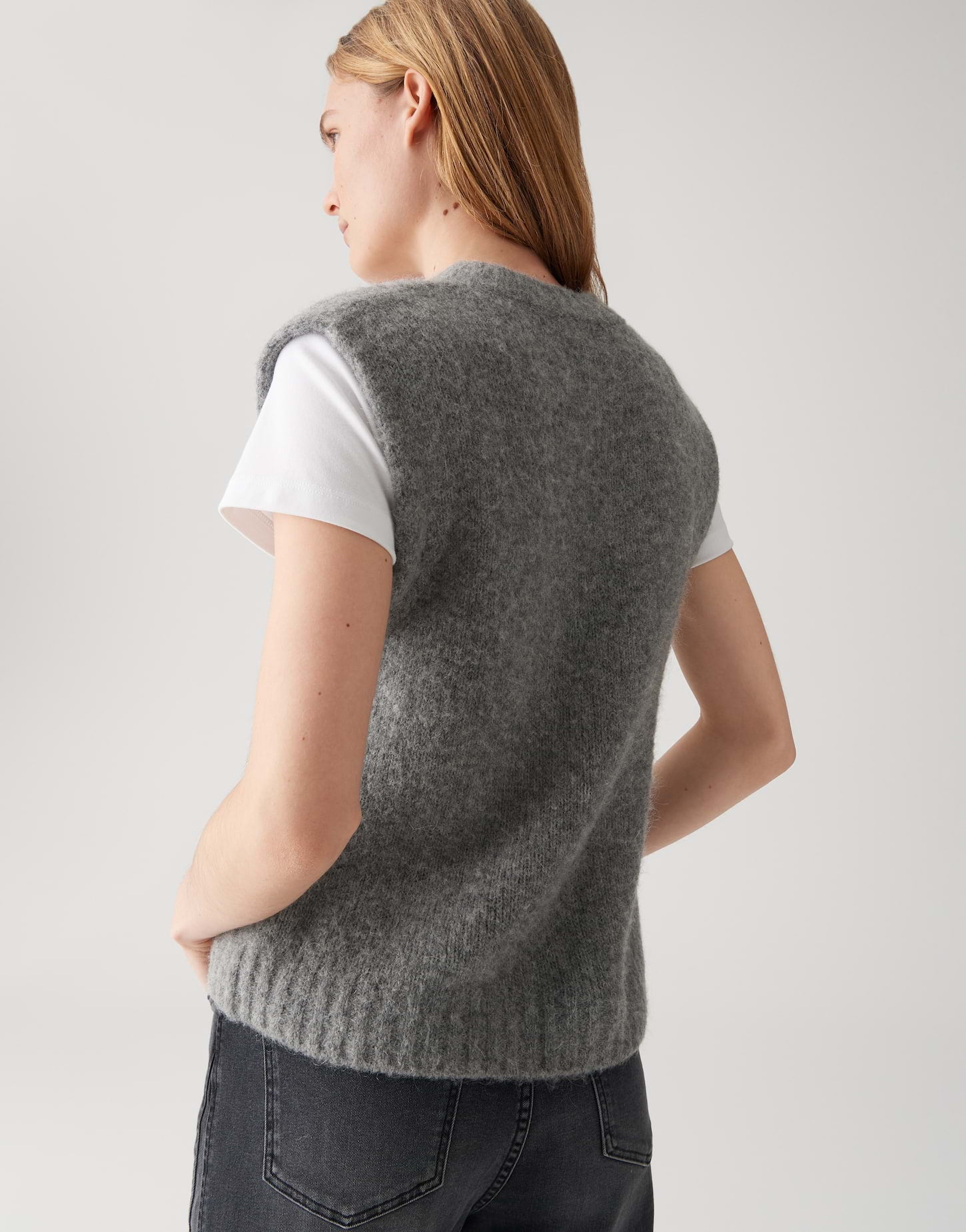 Opus Damen Pullover Easy Grey