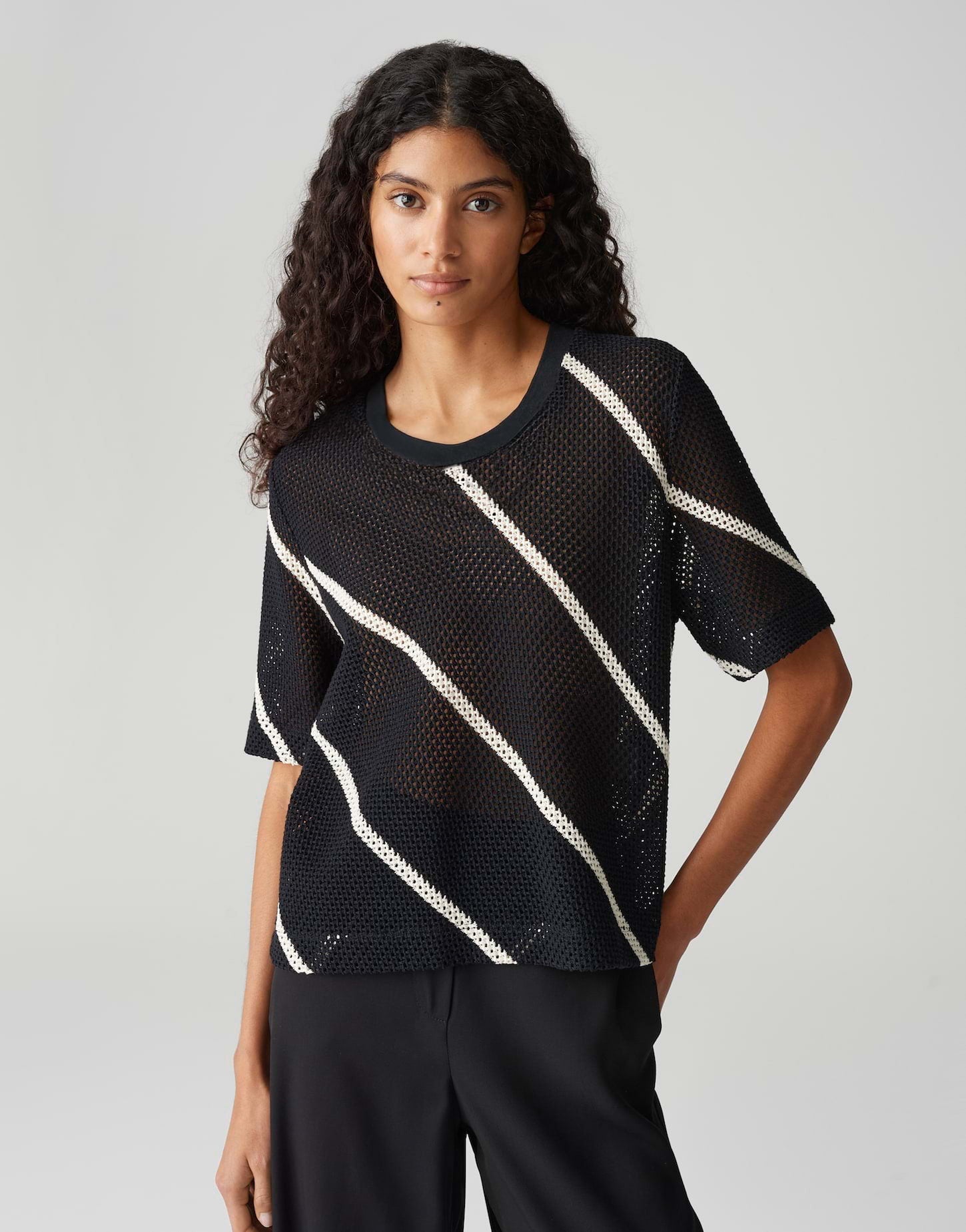 Opus Damen Sweatshirts Black