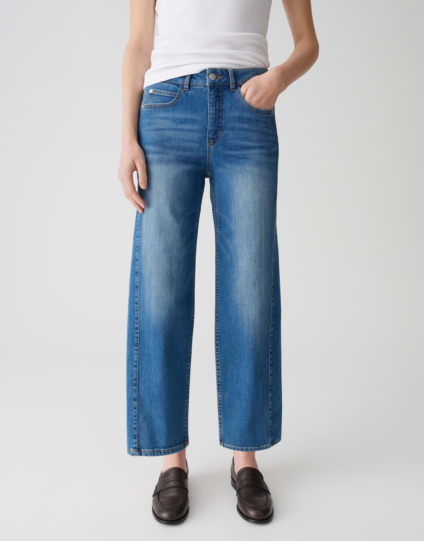 Opus Pants Damen Jeans  Mid Brill