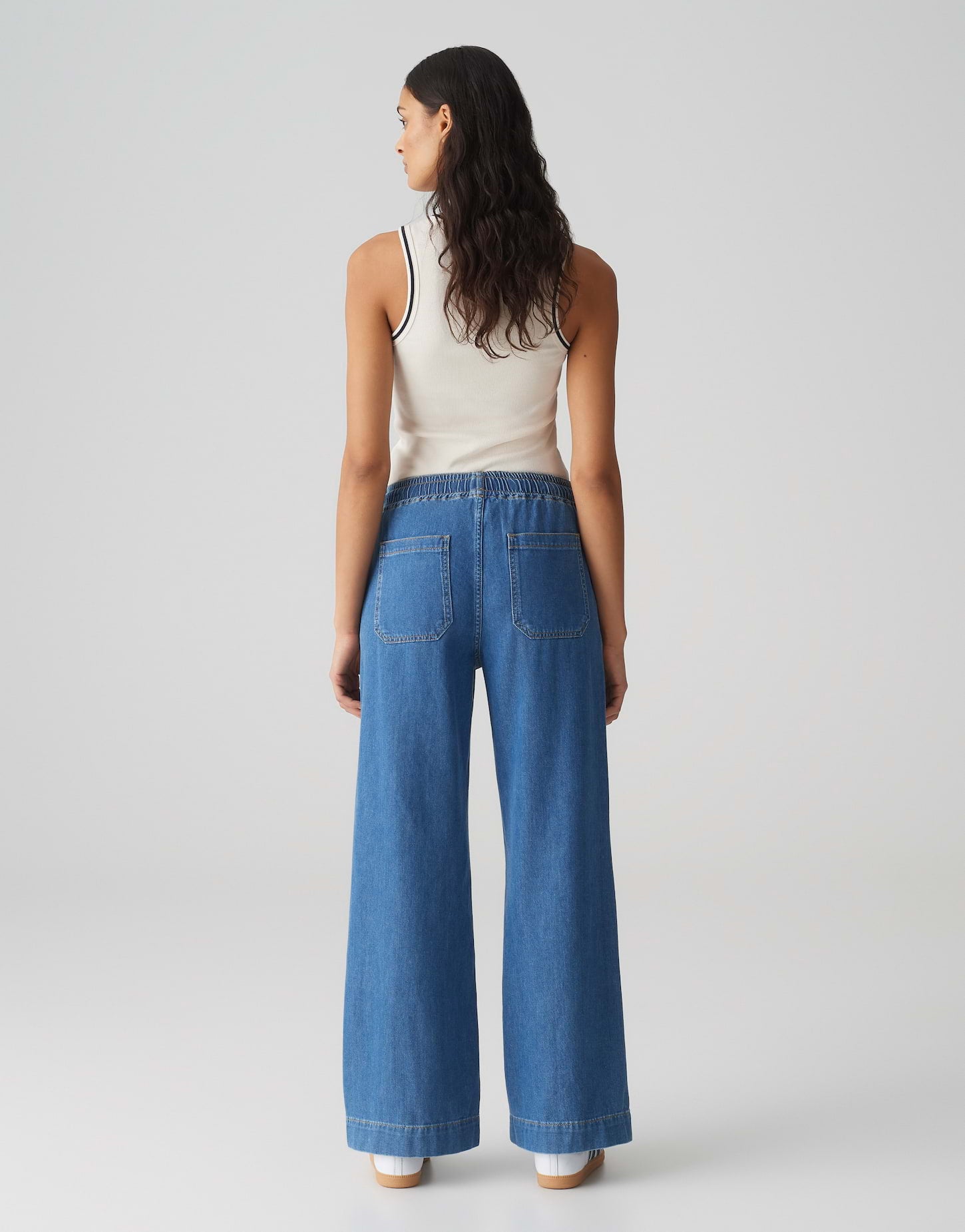 Opus Damen Jeans Mid Coastal Blu