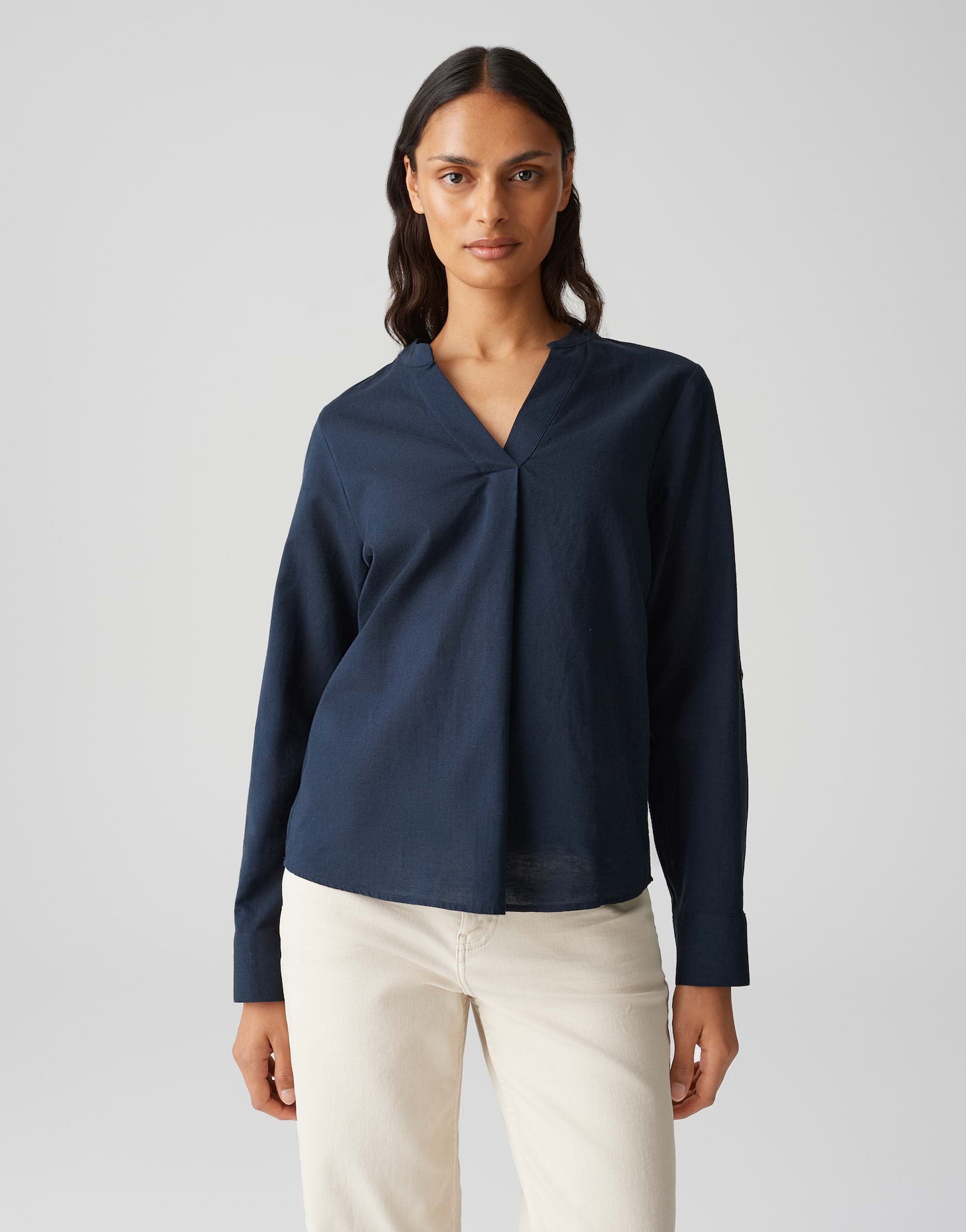 Opus Damen Blusen Coal Blue