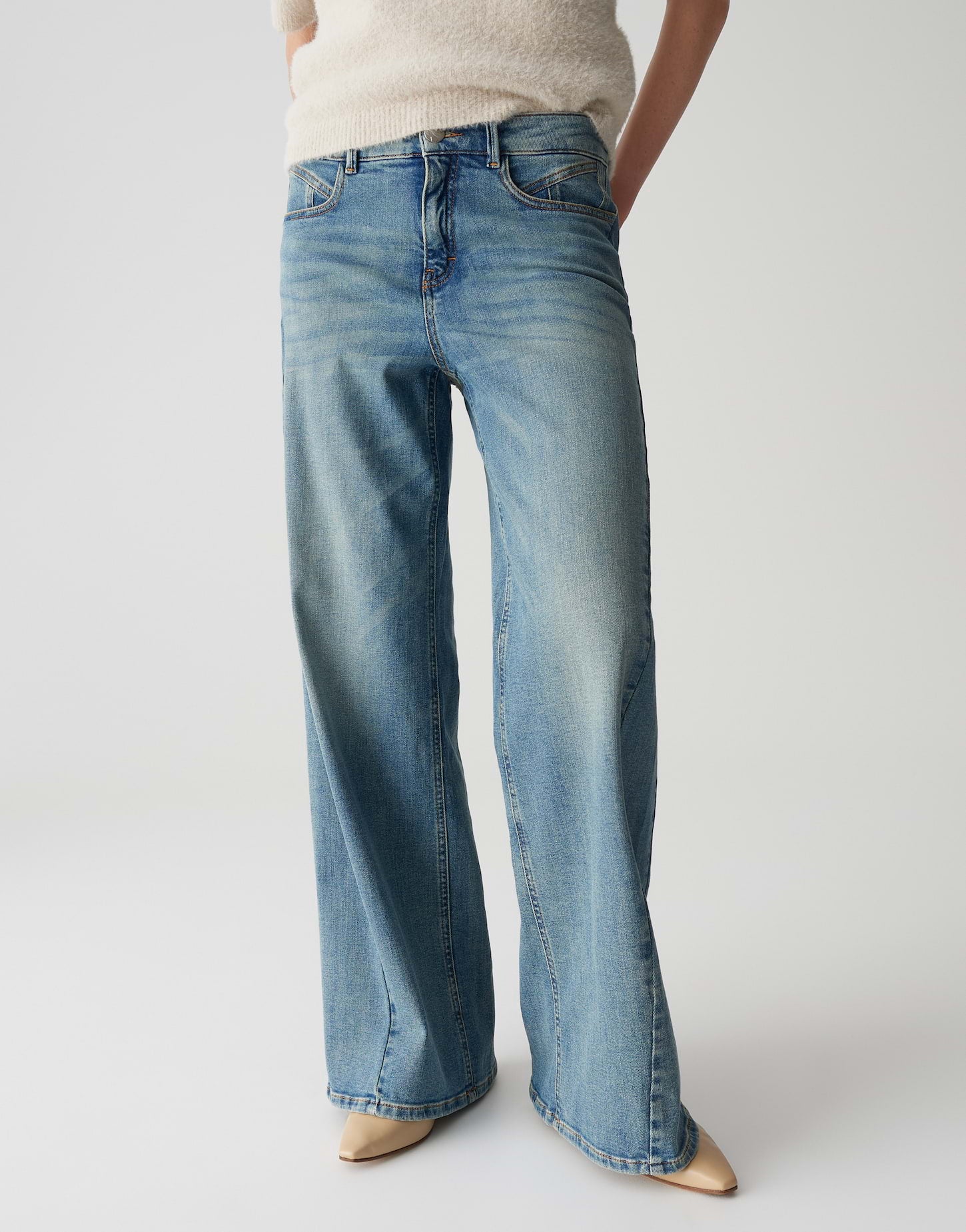 Opus Pants Damen Jeans  Light Ice