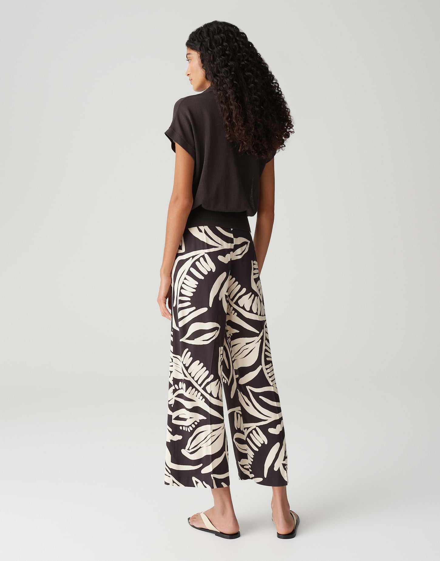 Opus Damen Hosen Midnight Brown
