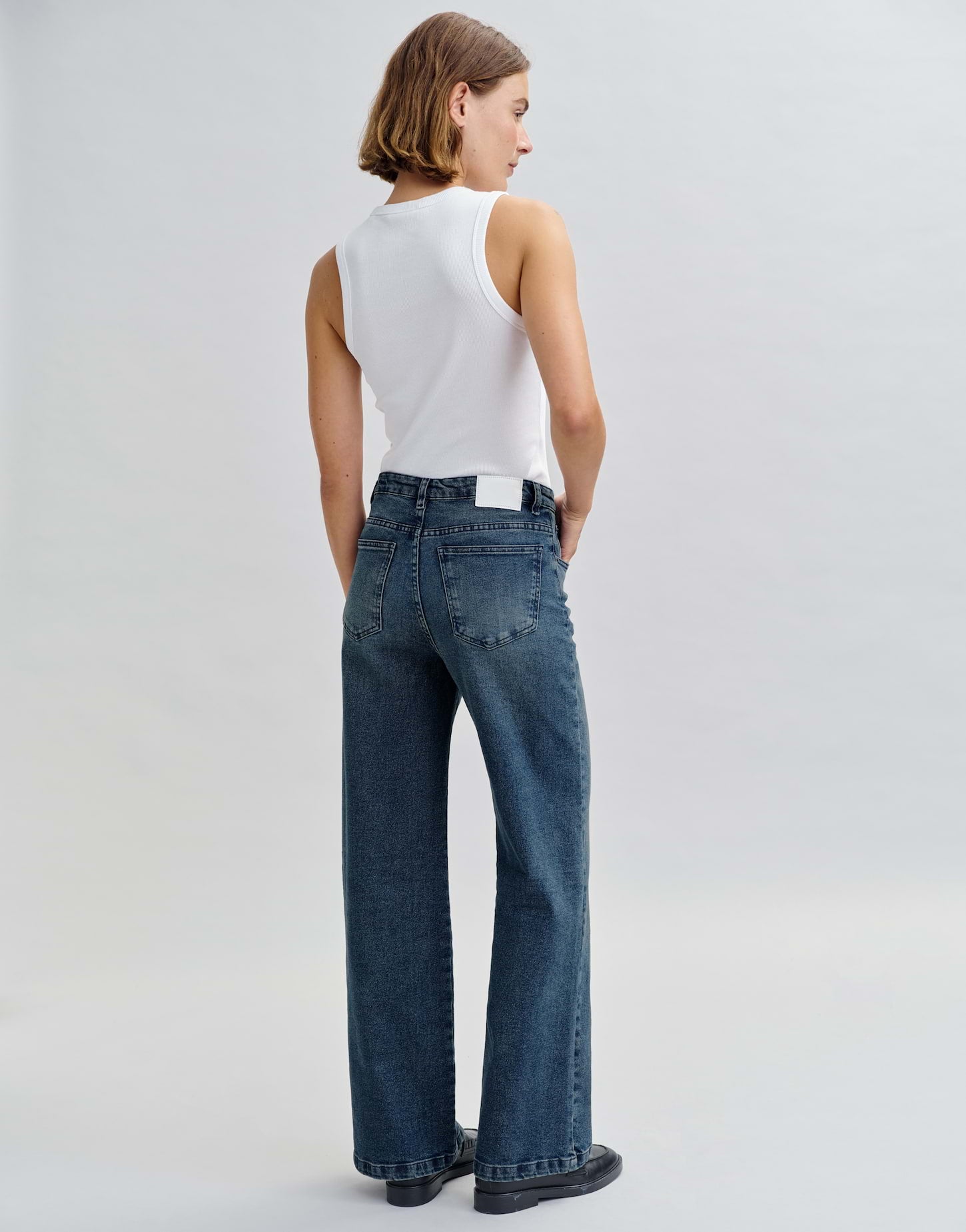 Opus Damen Jeans Sky Blue Black