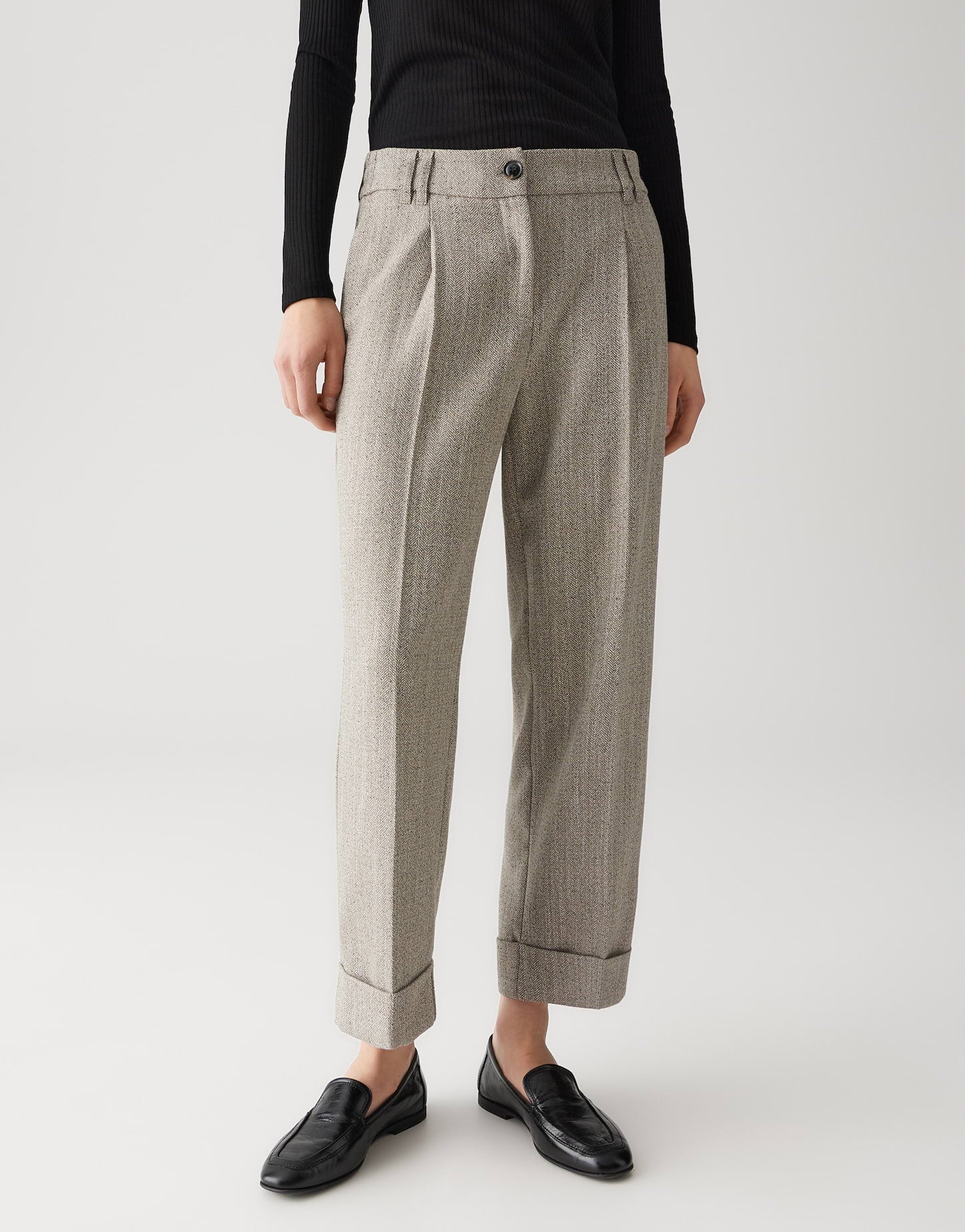 Opus Damen Hosen Macadamia