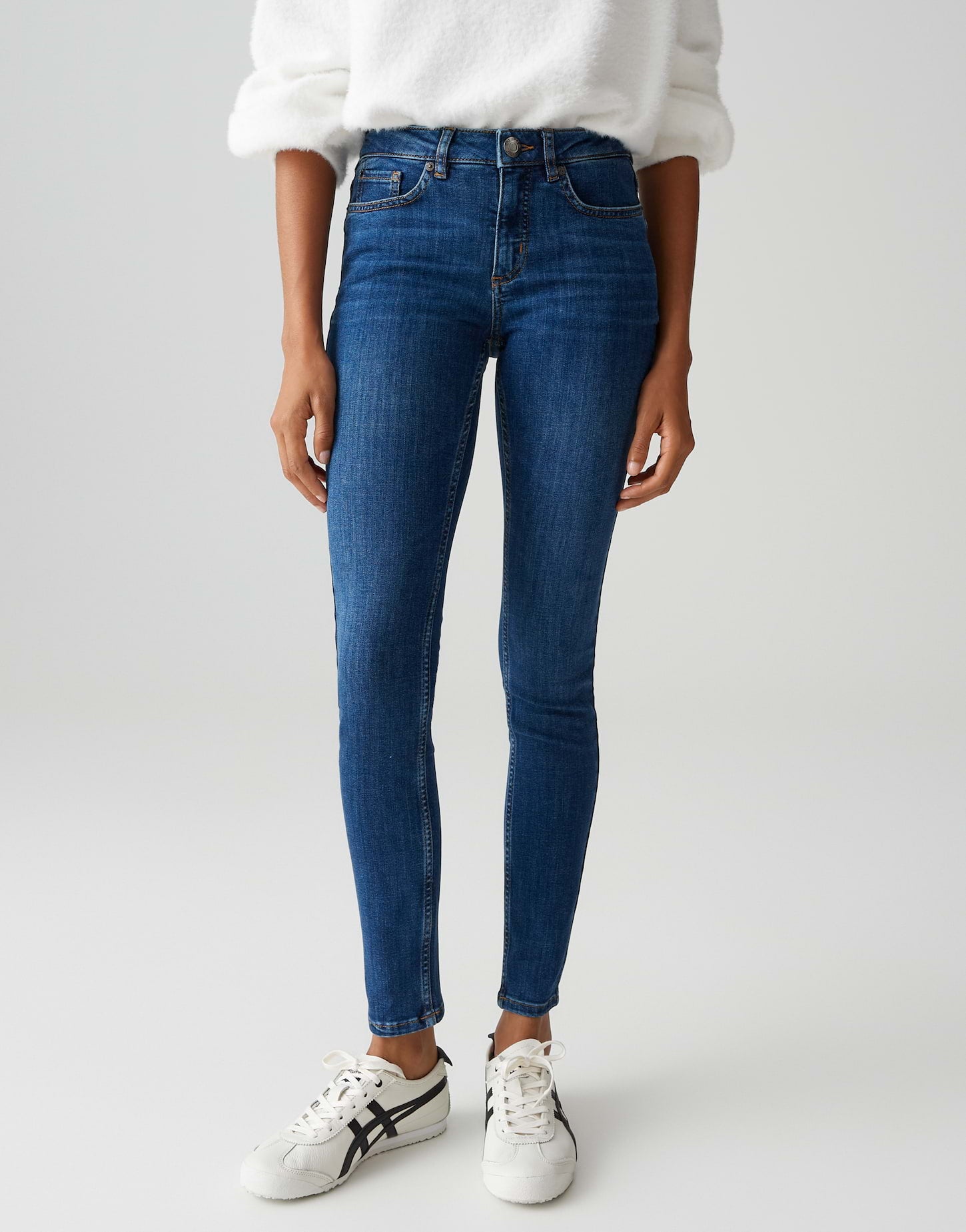 Opus Damen Jeans Strong Blue