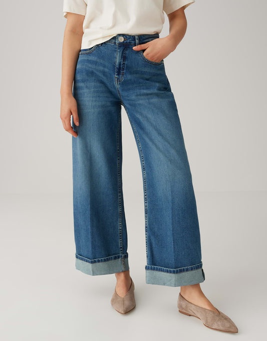 Opus Damen Jeans Mid Joyful Blue