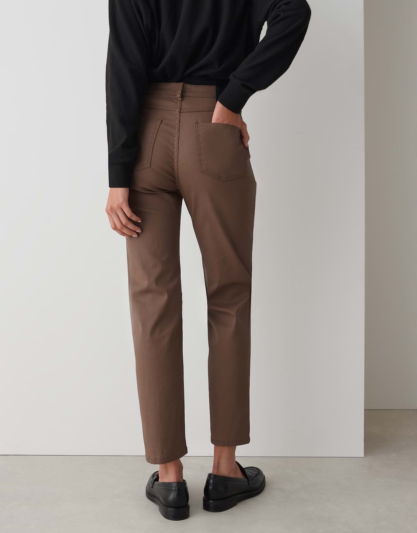 Opus Damen Jeans Cocoa
