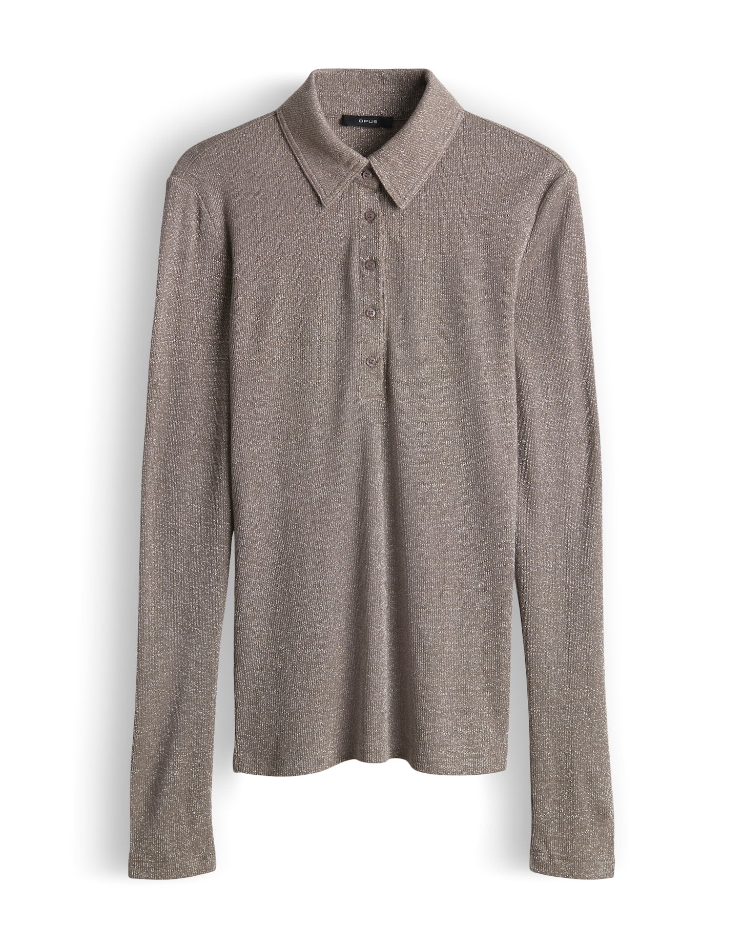 Opus Damen T-Shirts Warm Taupe