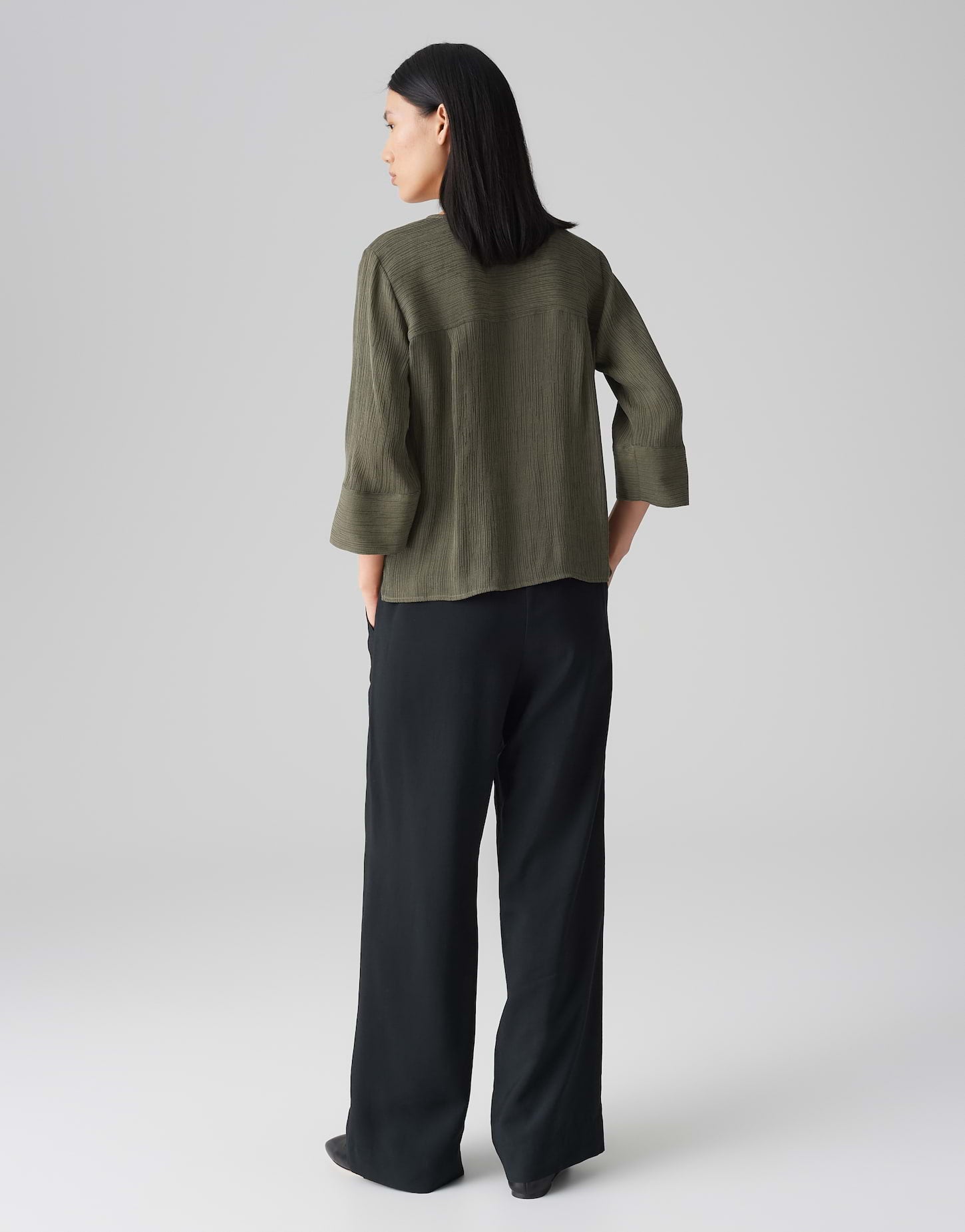 Opus Damen Blusen Olive Leaf