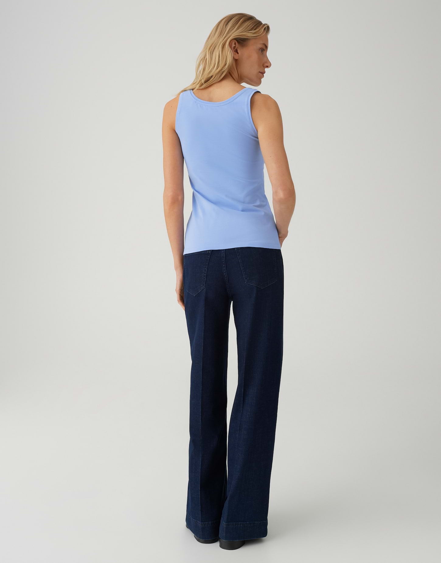 Opus Damen T-Shirts Water Blue