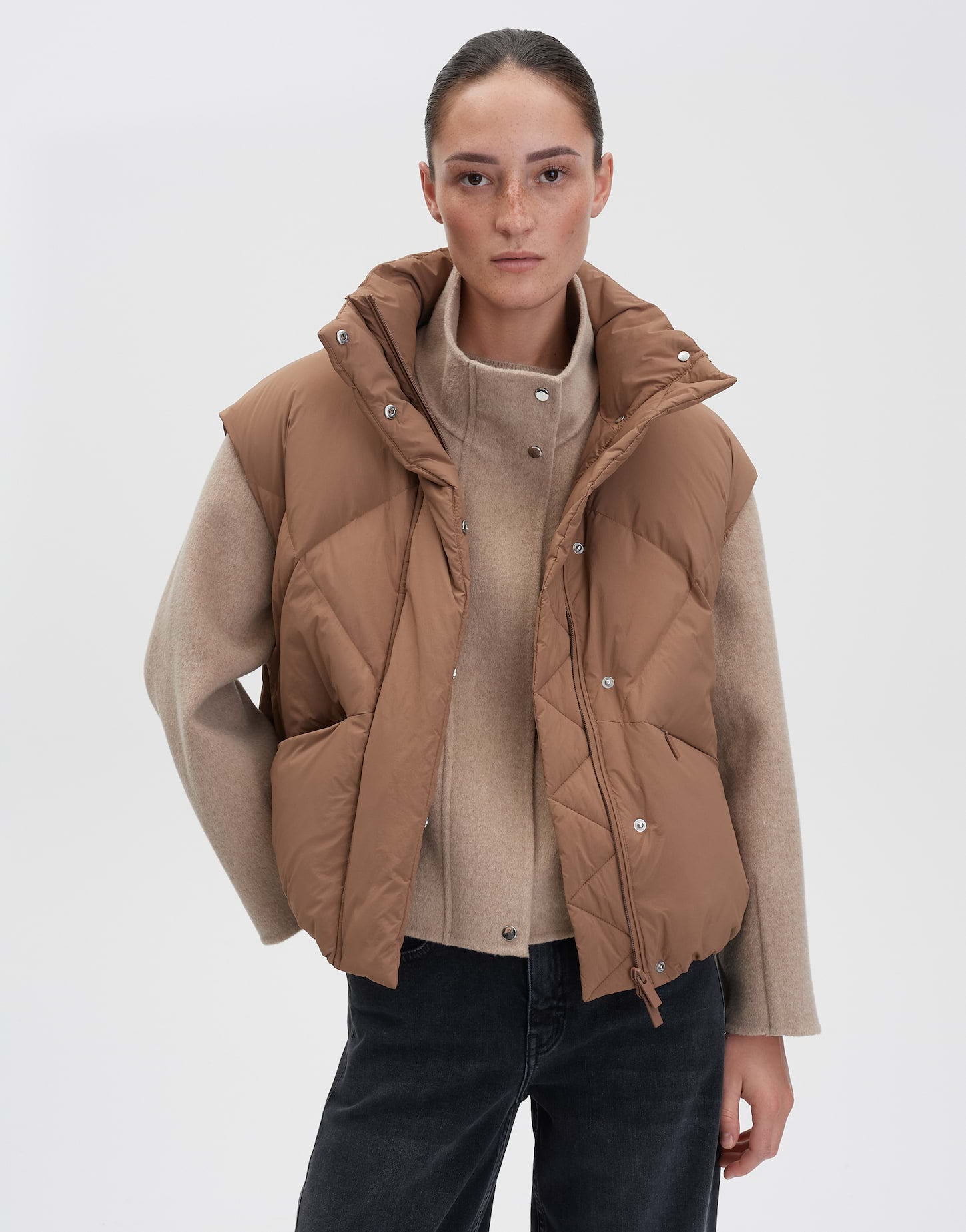 Someday Damen Indoorwesten Pale Greige
