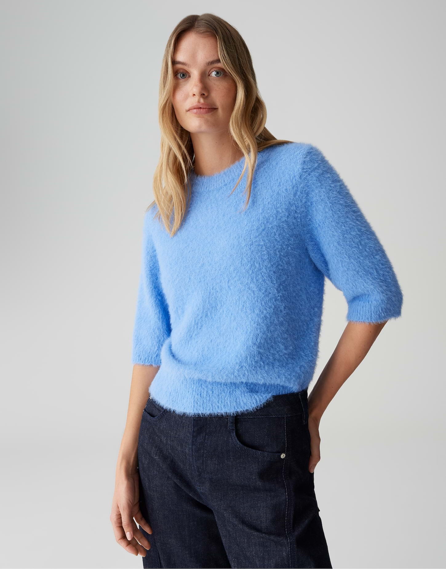 Opus Damen Pullover Water Blue