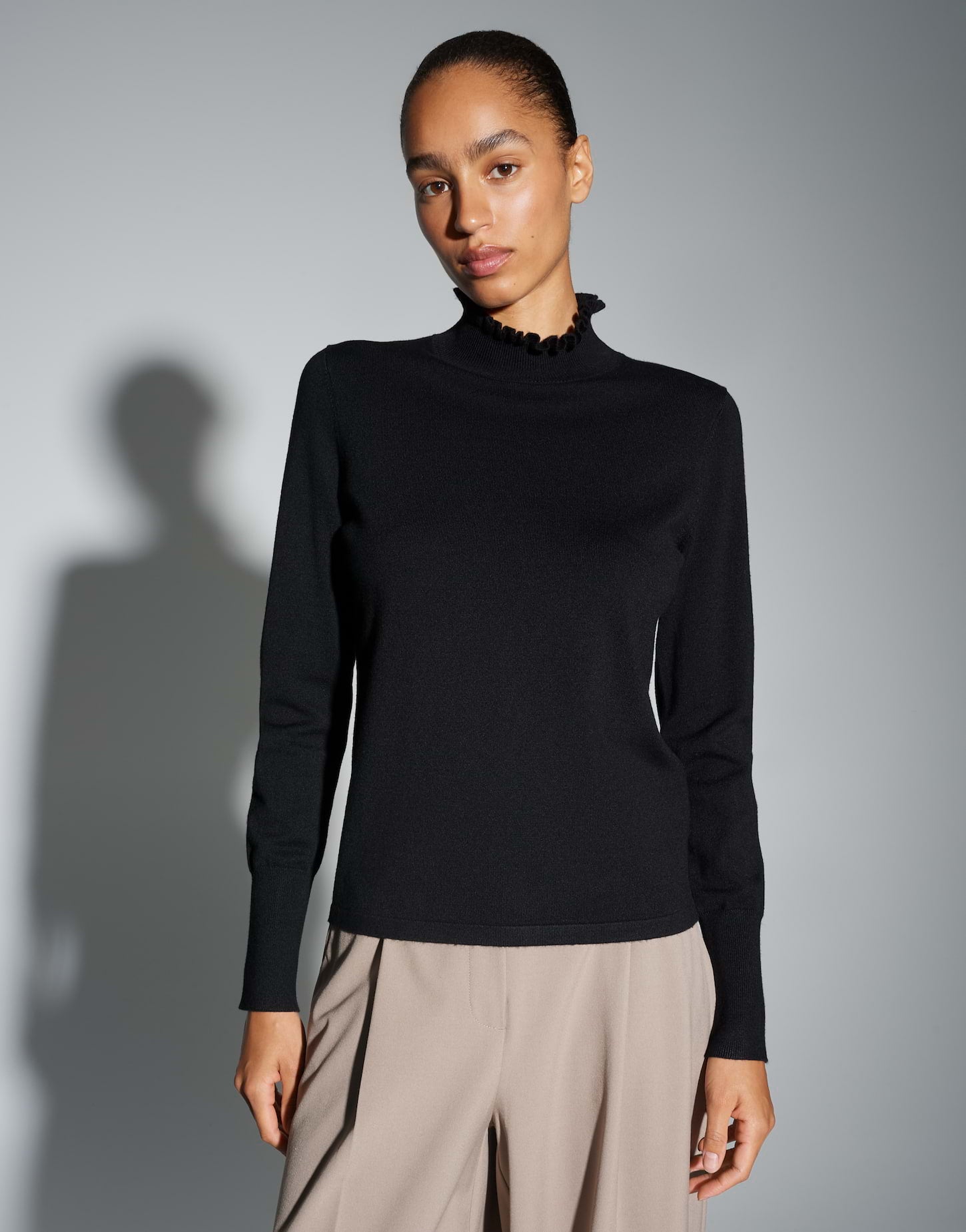 Opus Damen Pullover Black