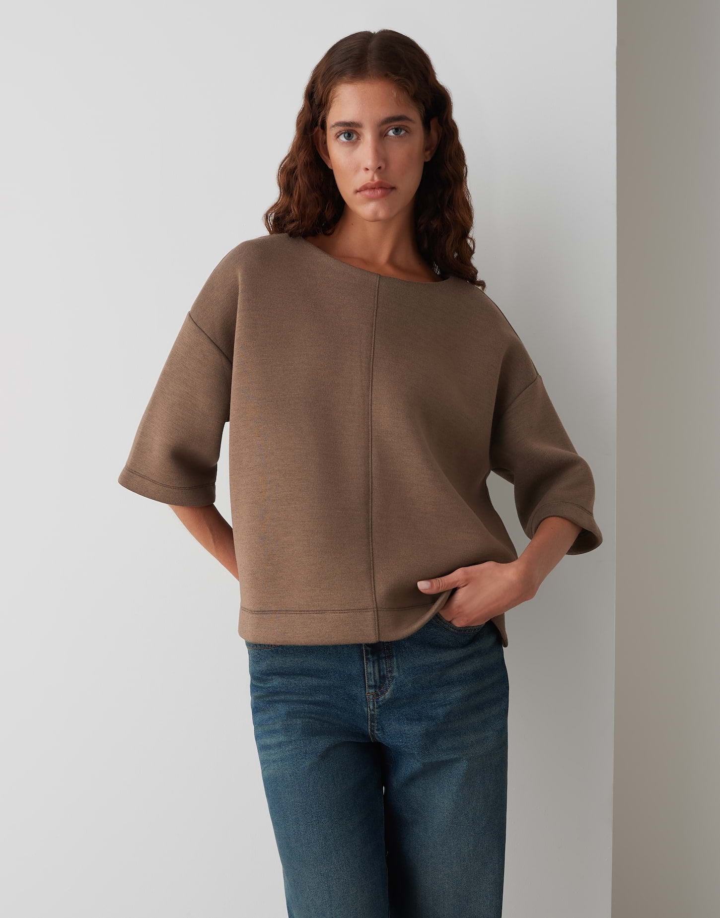 Opus Damen Sweatshirts Cocoa