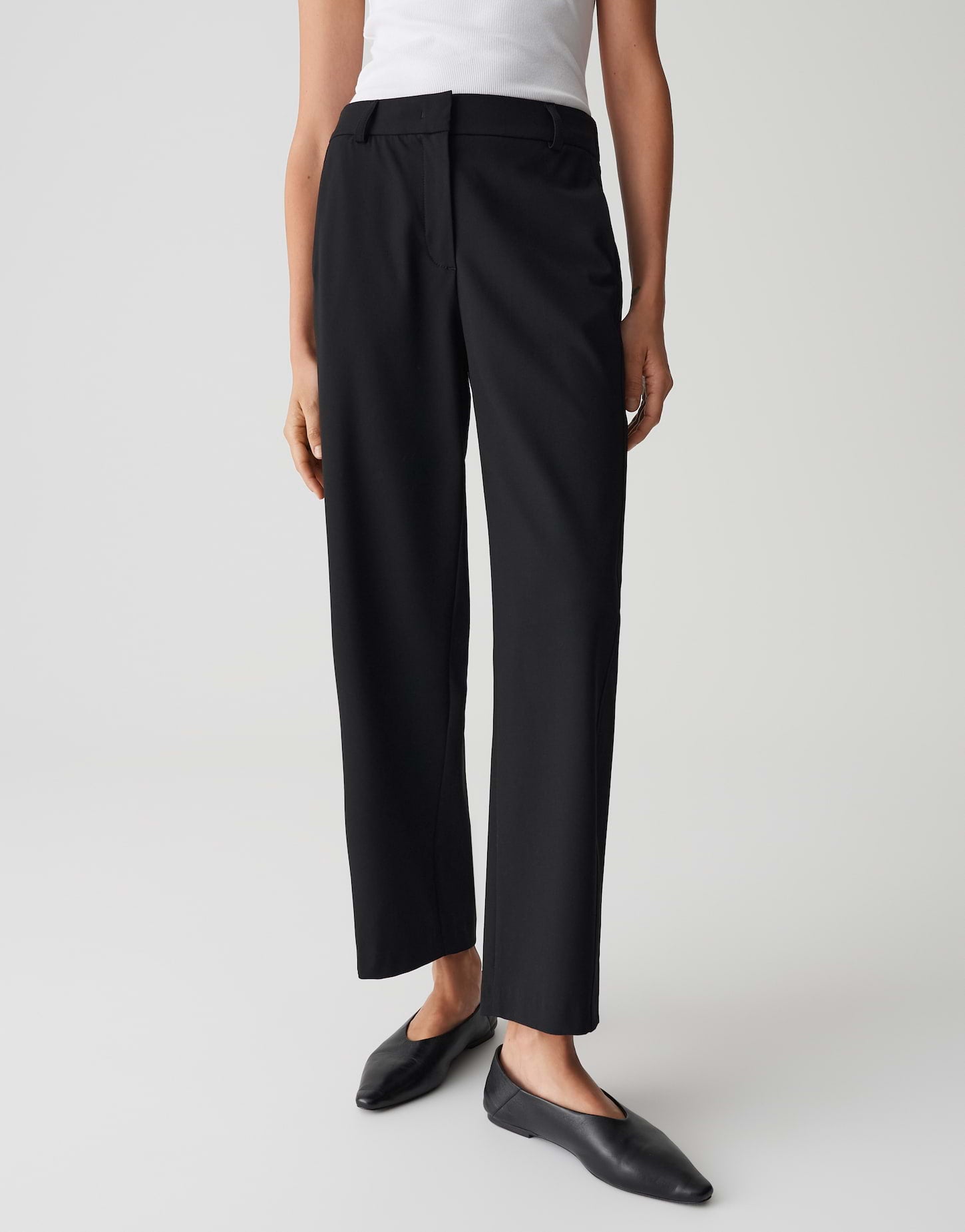Opus Pants Damen Hosen  Black