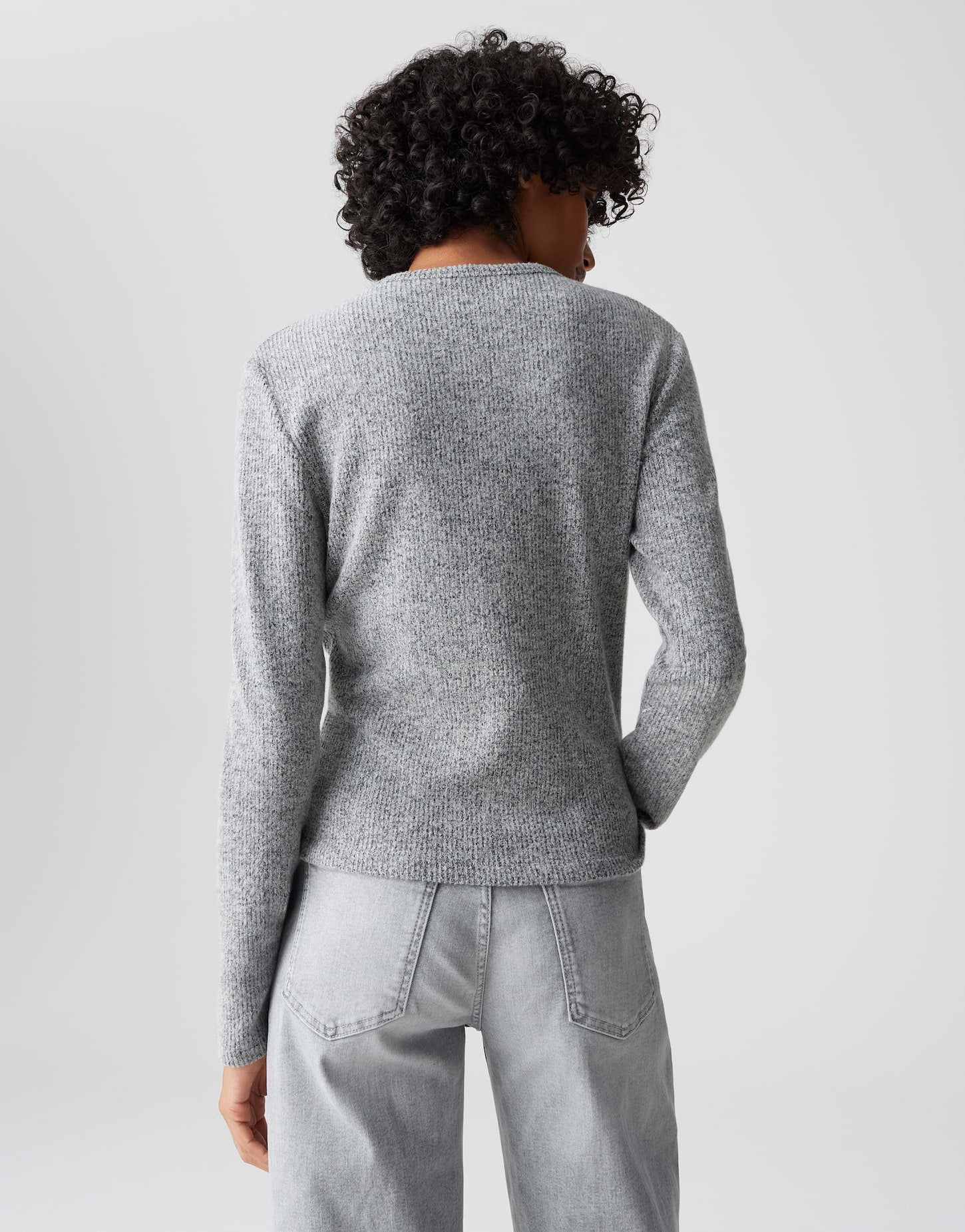 Opus Damen T-Shirts Easy Grey