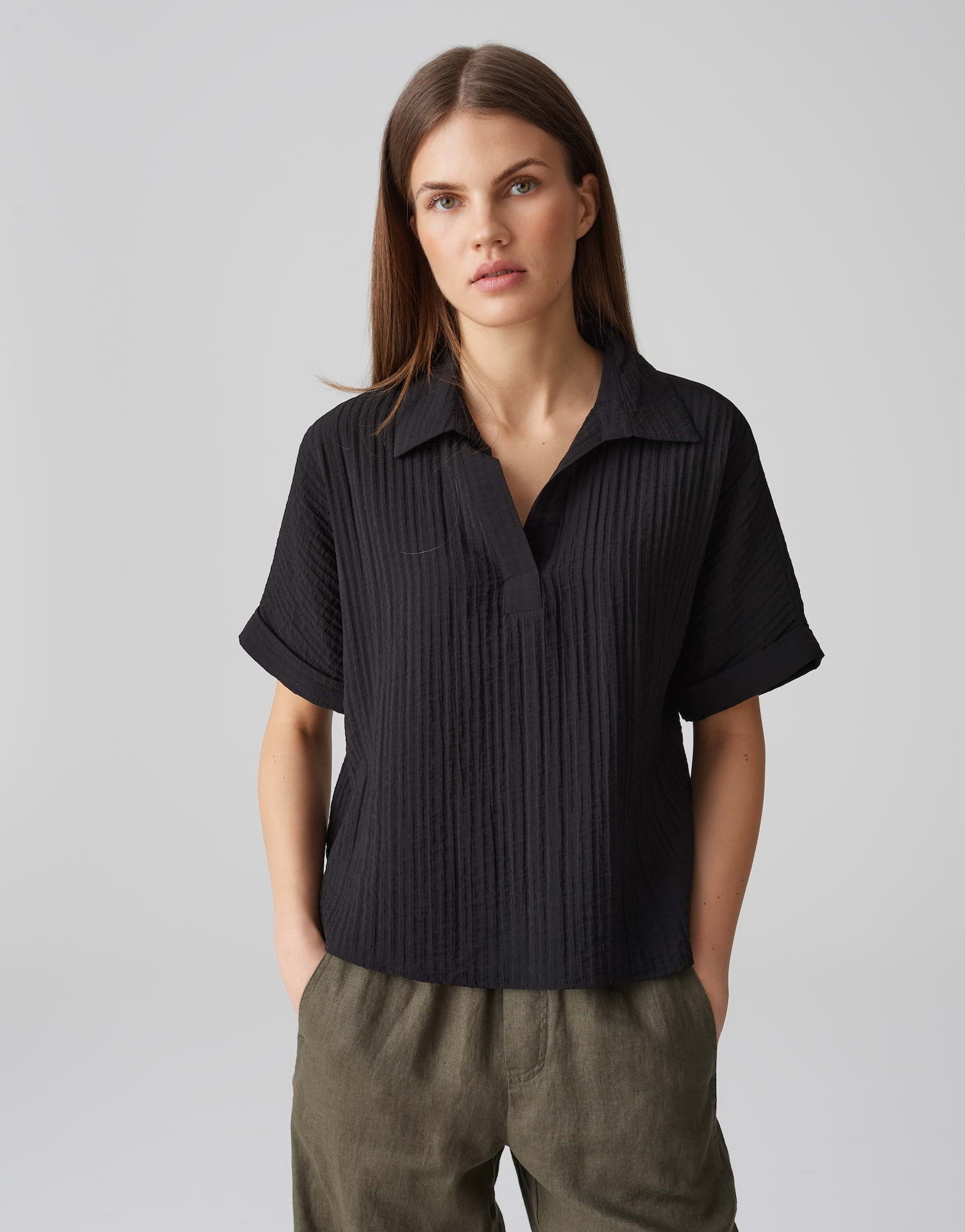 Opus Damen Blusen Black