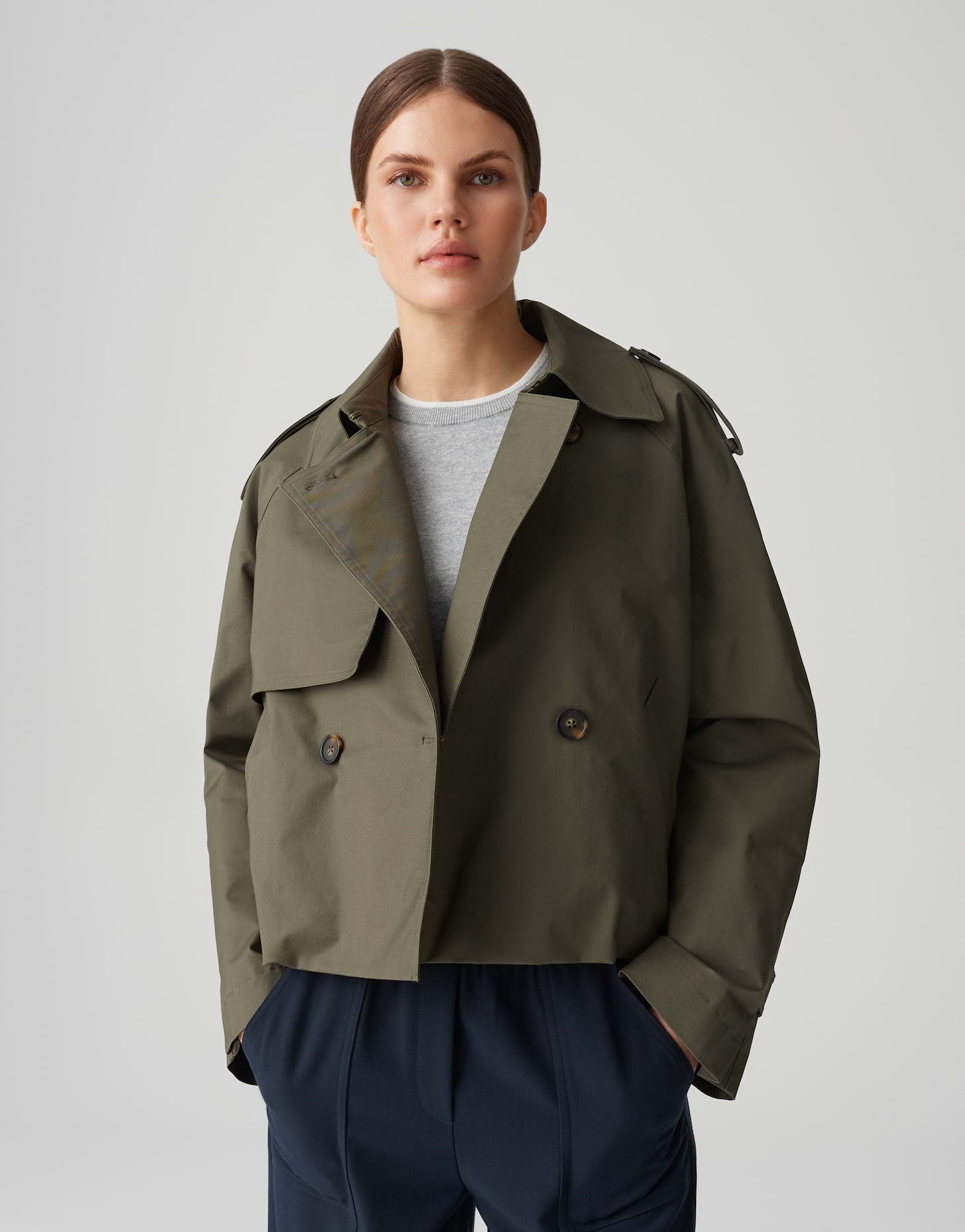 Opus Damen Jacken Olive Leaf