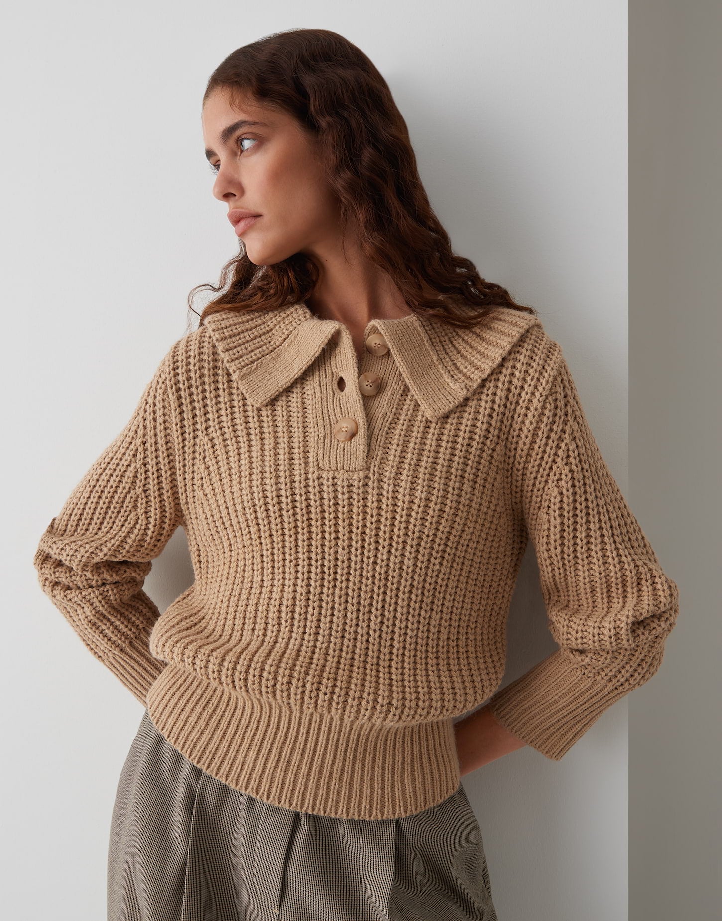 Opus Damen Pullover Caramel
