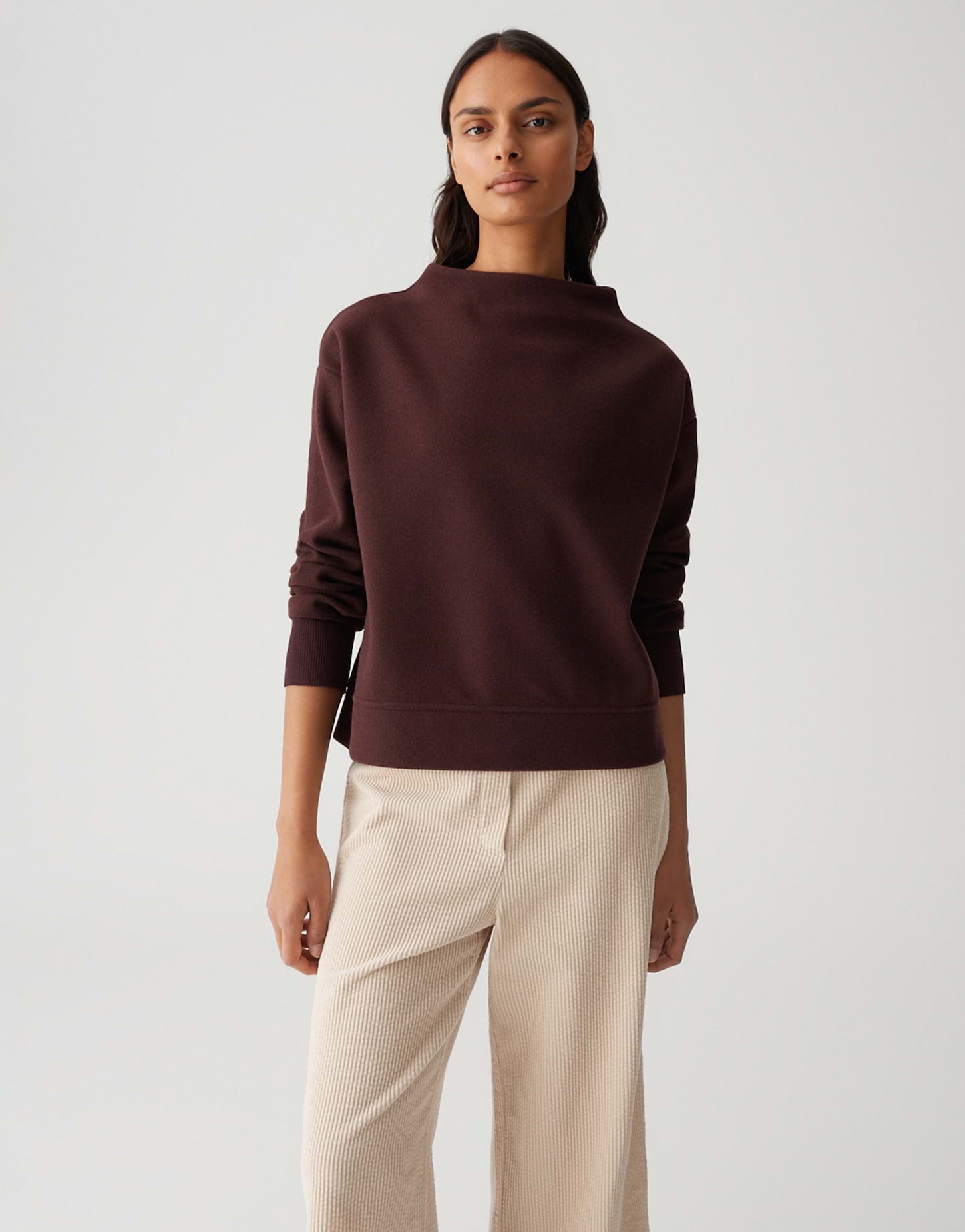 Opus Damen Sweatshirts Dark Grape
