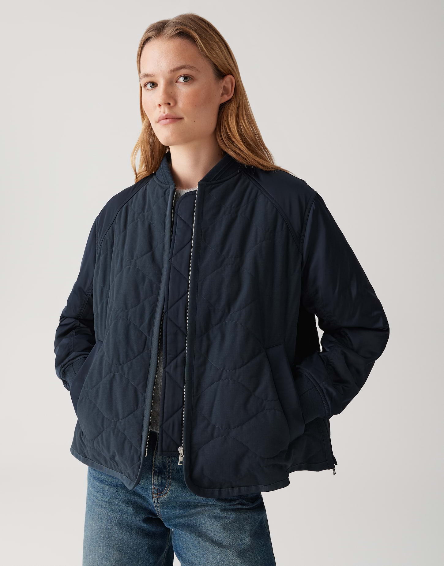 Opus Damen Jacken Coal Blue