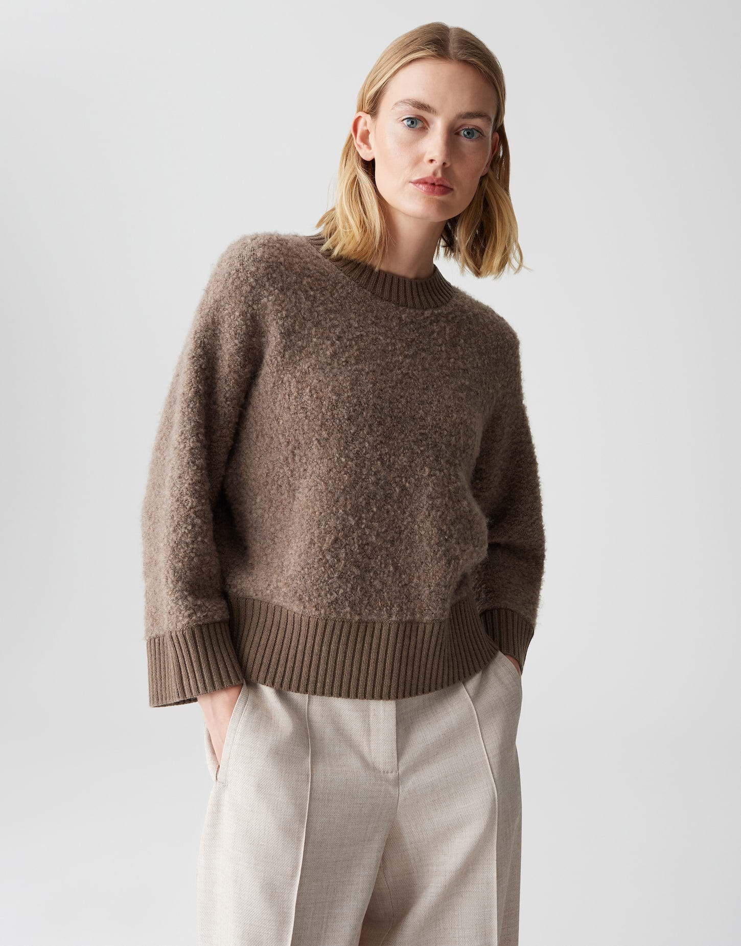 Opus Damen Pullover Cocoa