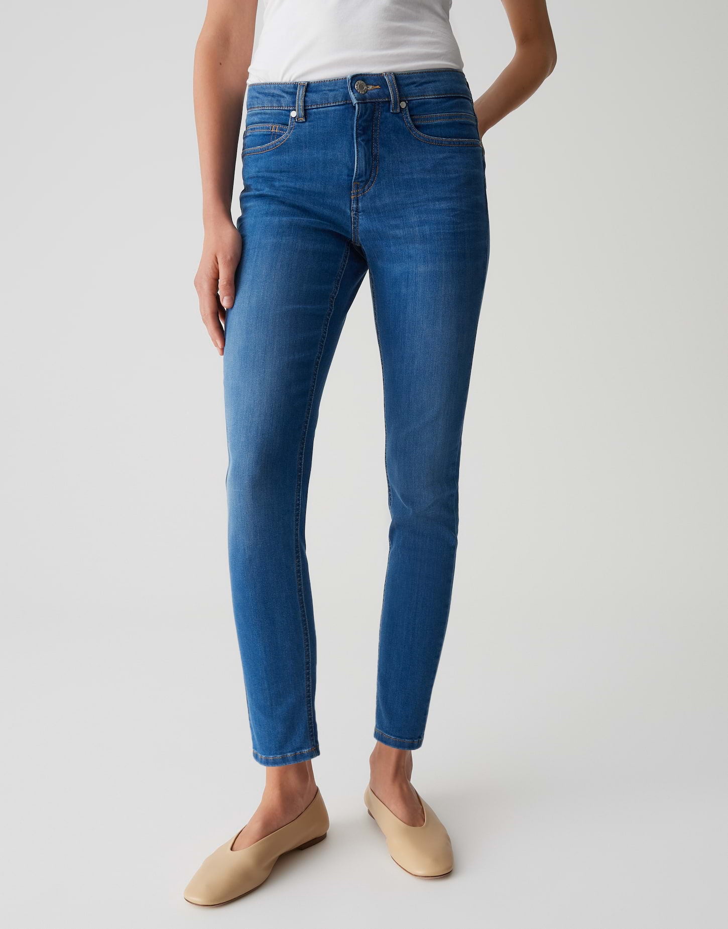 Opus Pants Damen Jeans  Mid Sky B